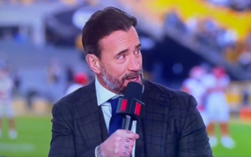 CM Punk discusses the Chicago Bears during the Netflix NFL pre-game show on Christmas Day.