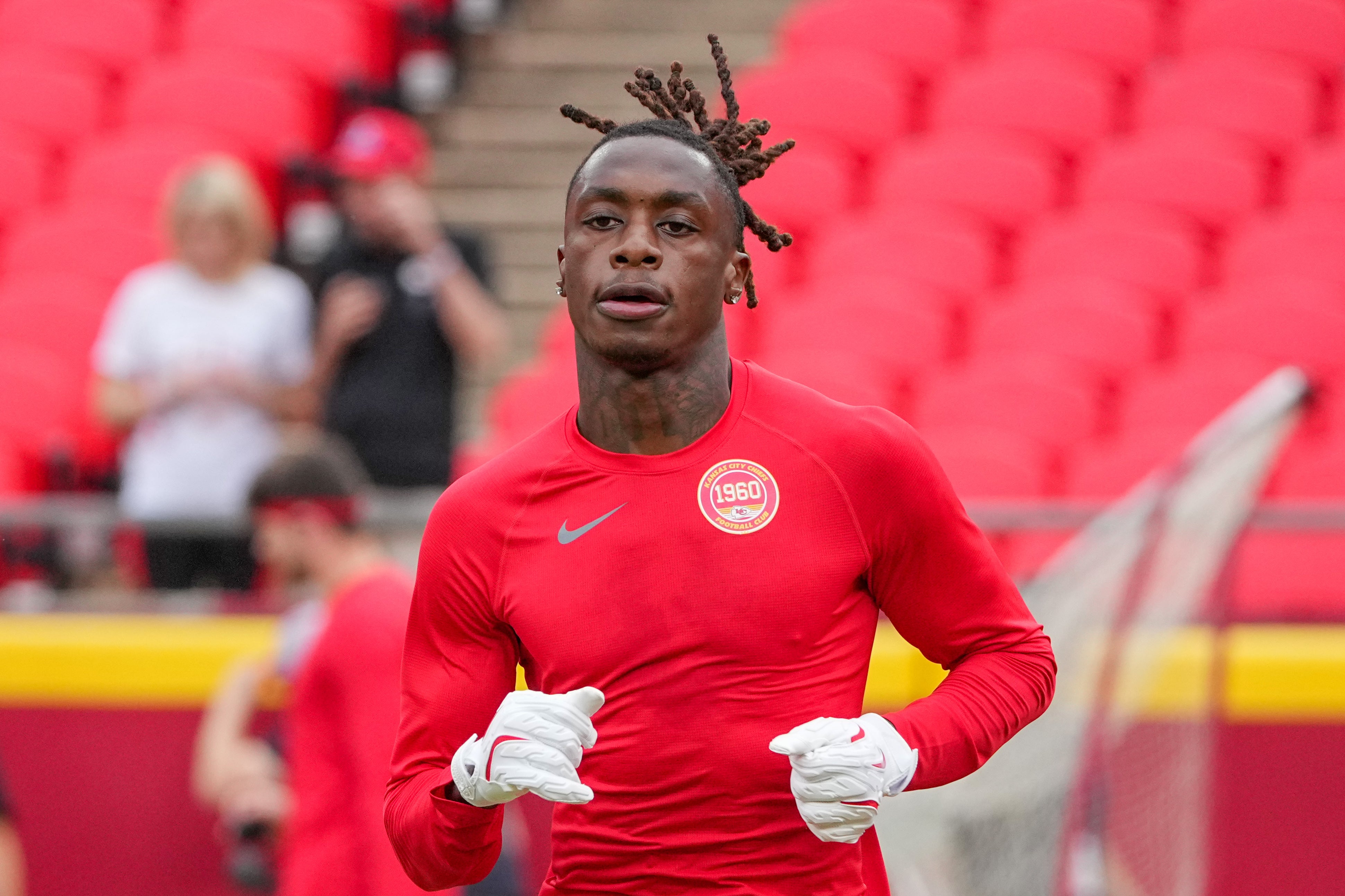 Chiefs wide receiver Xavier Worthy