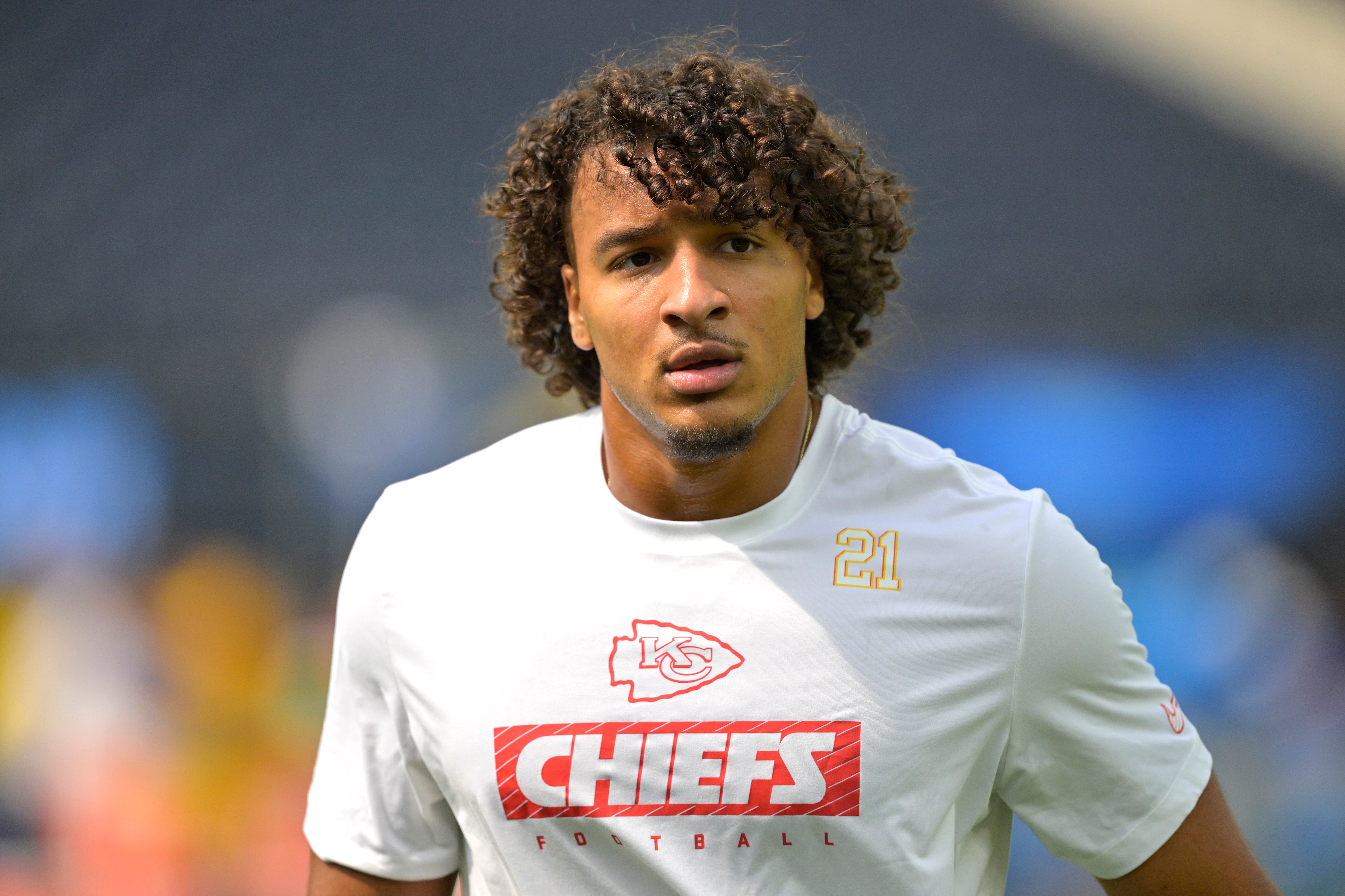 Chiefs S Jaden Hicks.