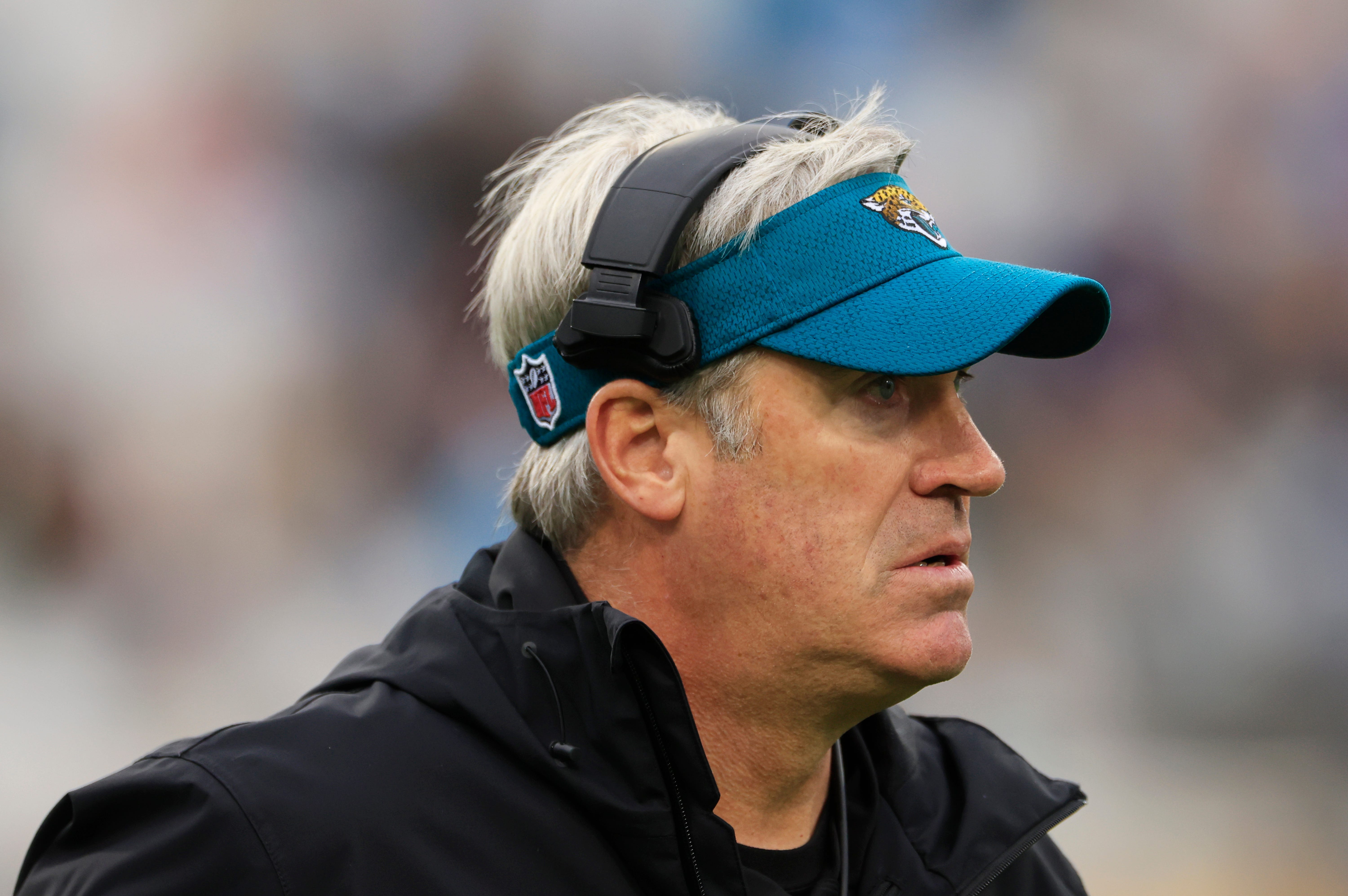 Jacksonville Jaguars head coach Doug Pederson looks on during the fourth quarter Sunday, Dec. 29, 2024 at EverBank Stadium in Jacksonville, Fla. The Jaguars held off the Titans 20-13.