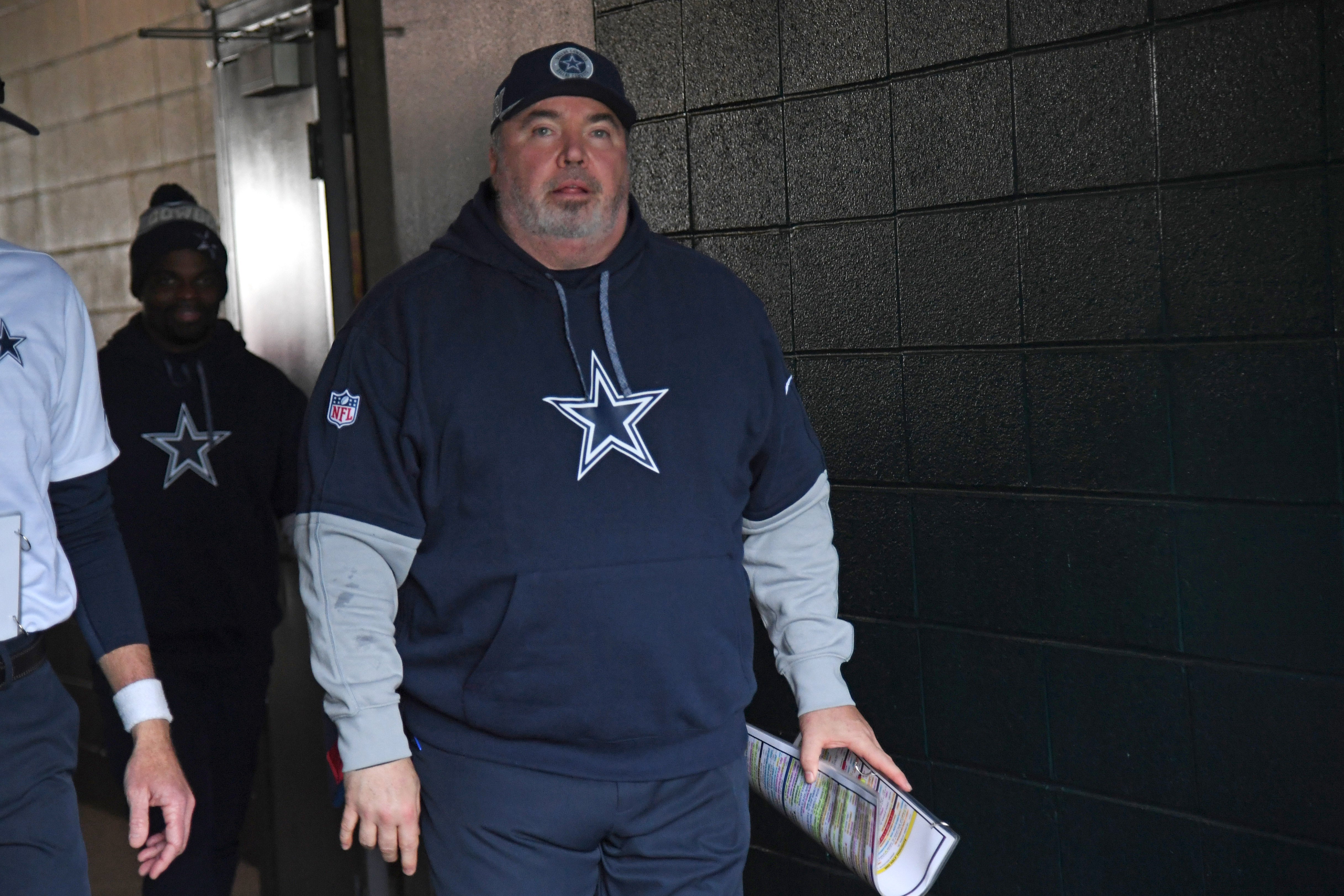 Dallas Cowboys head coach Mike McCarthy in the tunnel befiore game against the Dallas Cowboys at Lincoln Financial Field.