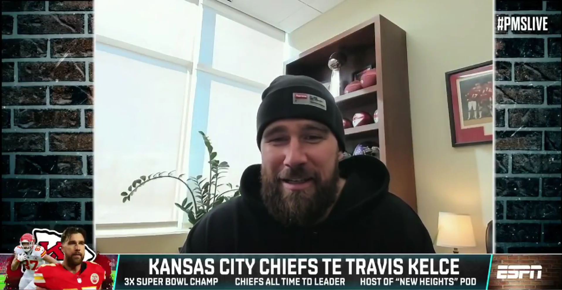 Chiefs tight end Travis Kelce on the Pat McAfee Show.