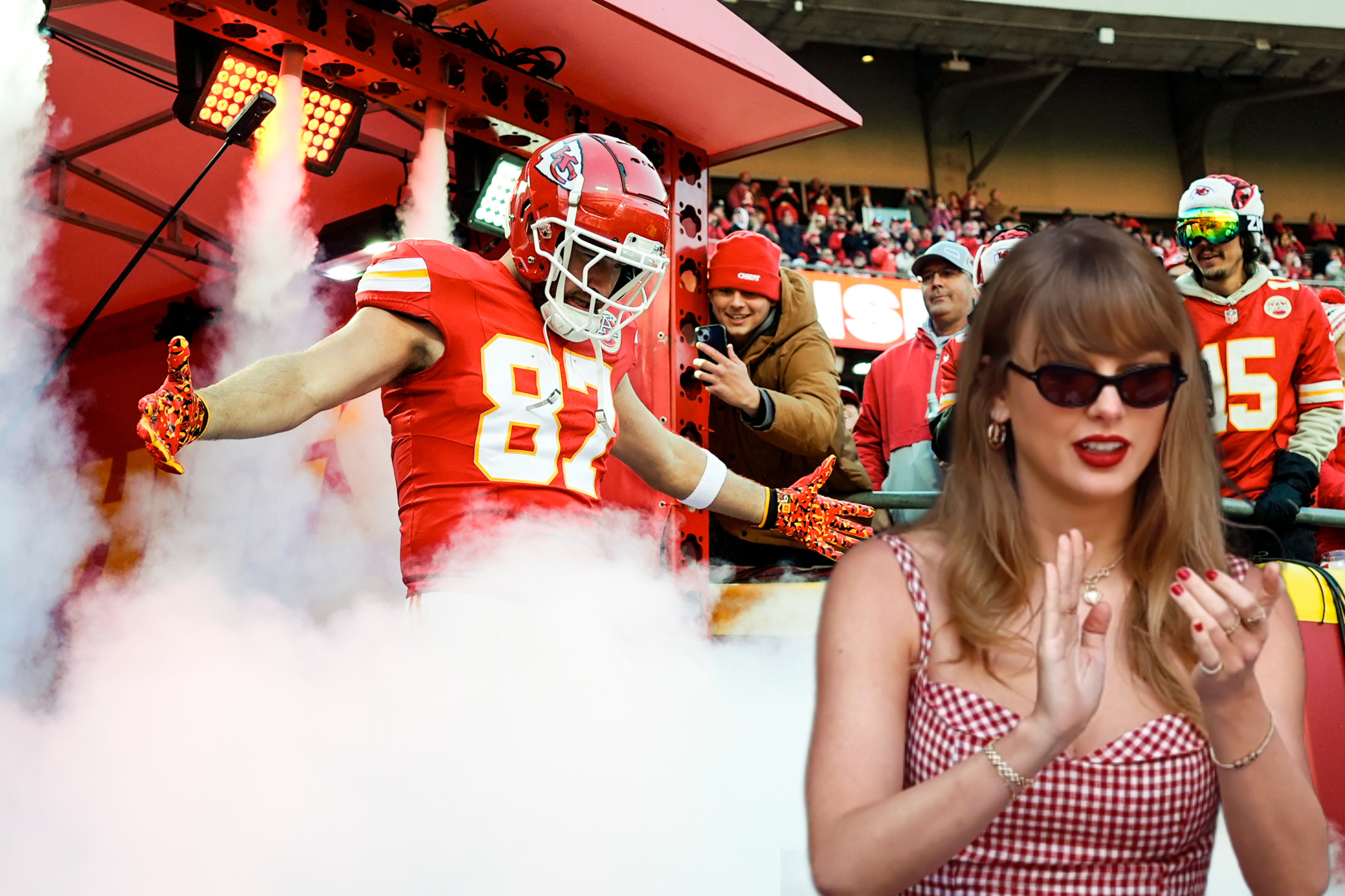 Travis Kelce reveals Taylor Swift will be at Arrowhead Stadium for the Chiefs' divisional round game against the Houston Texans