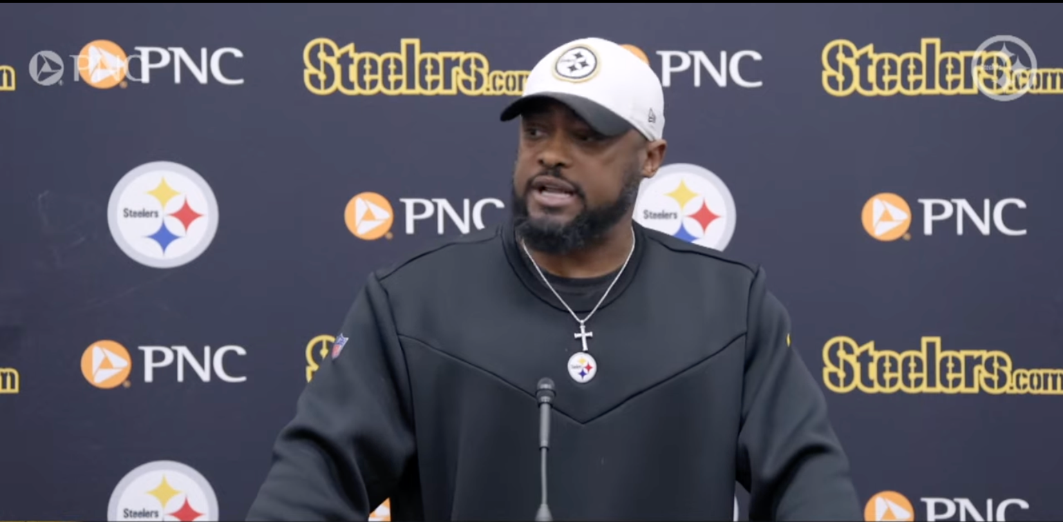 Pittsburgh Steelers HC Mike Tomlin addresses the media at the end-of-season presser, 1/14/25