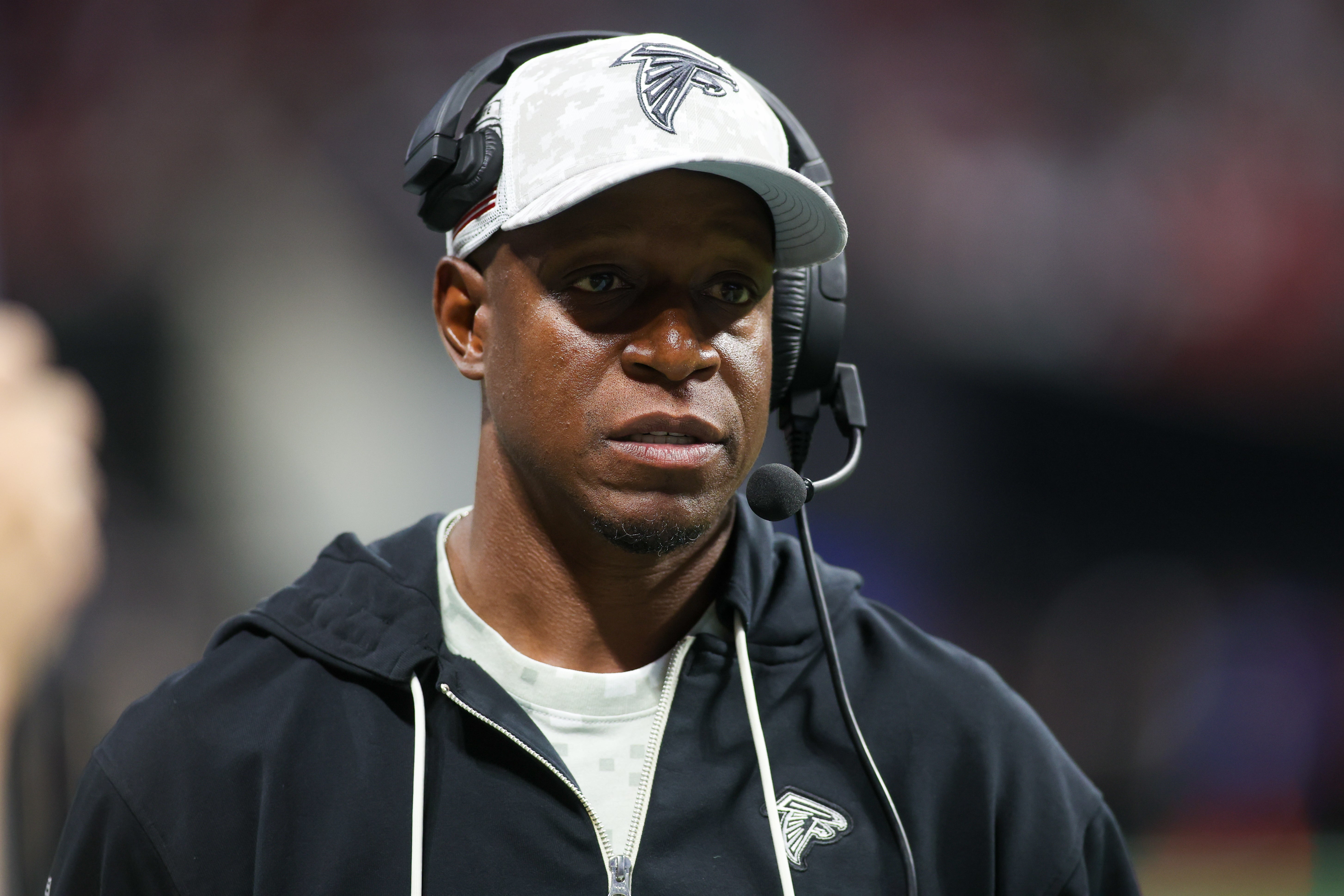Atlanta Falcons head coach Raheem Morris.