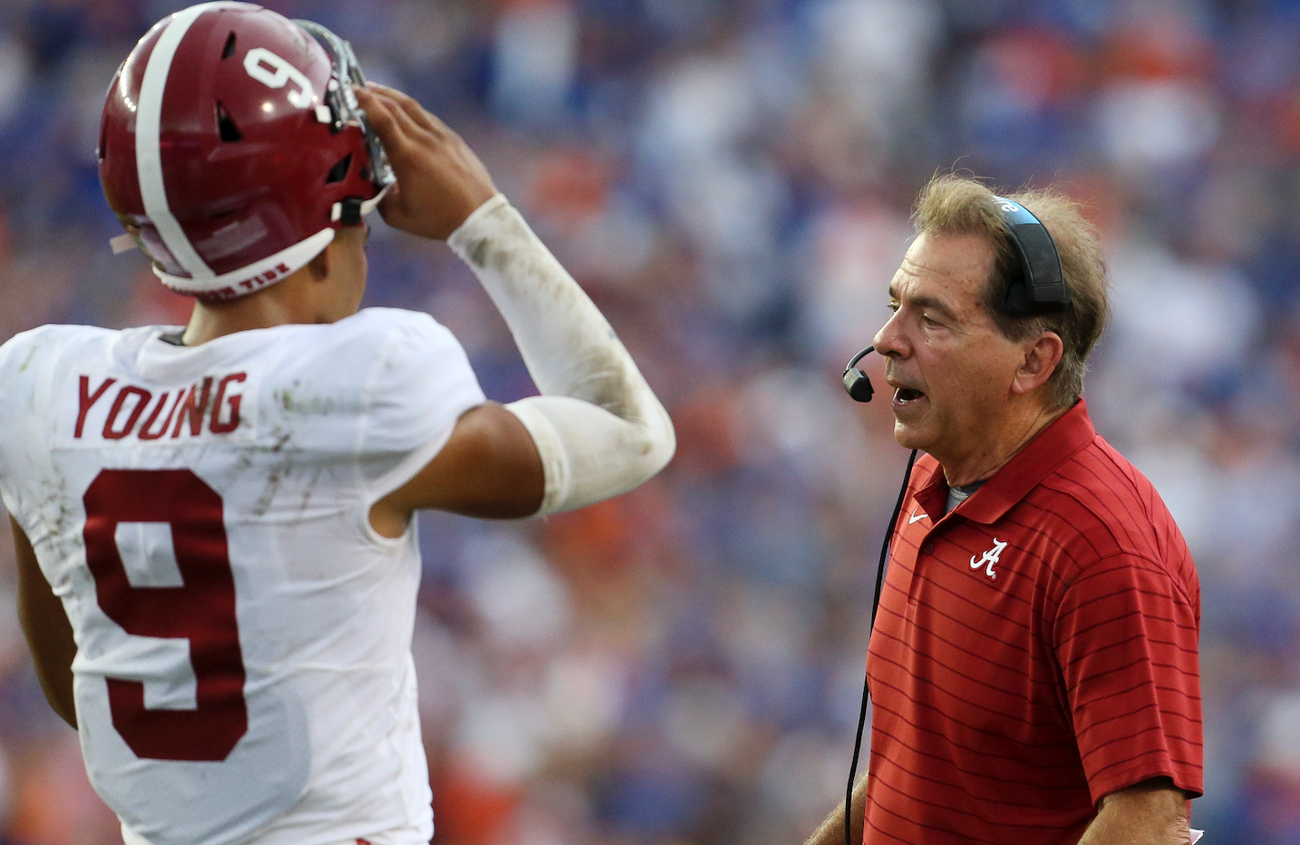 Bryce Young and Nick Saban