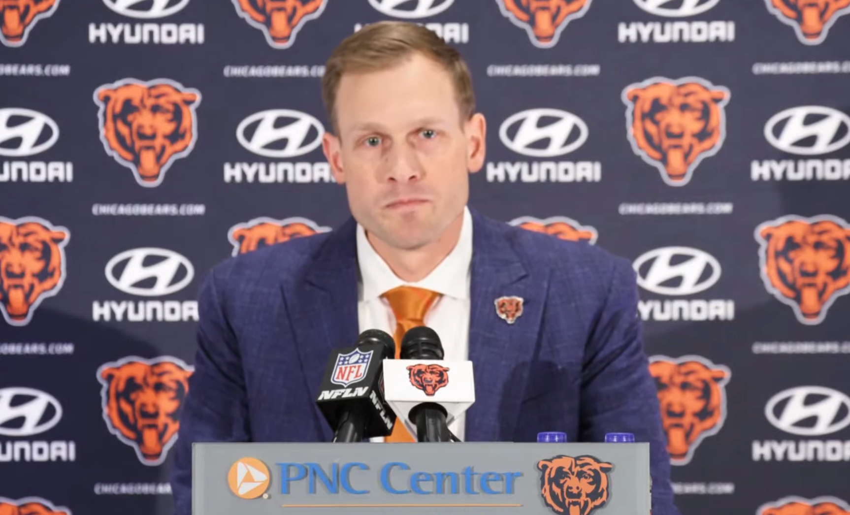 Ben Johnson addresses the media during his introductory press conference as the team's head coach.