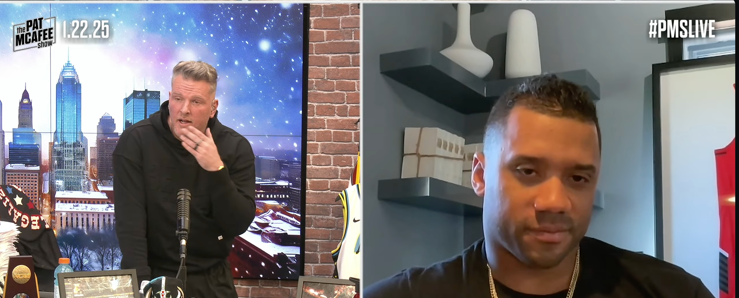 Pittsburgh Steelers QB Russell Wilson addresses rumors between him and OC Arthur Smith on the Pat McAfee Show, 1/22/25