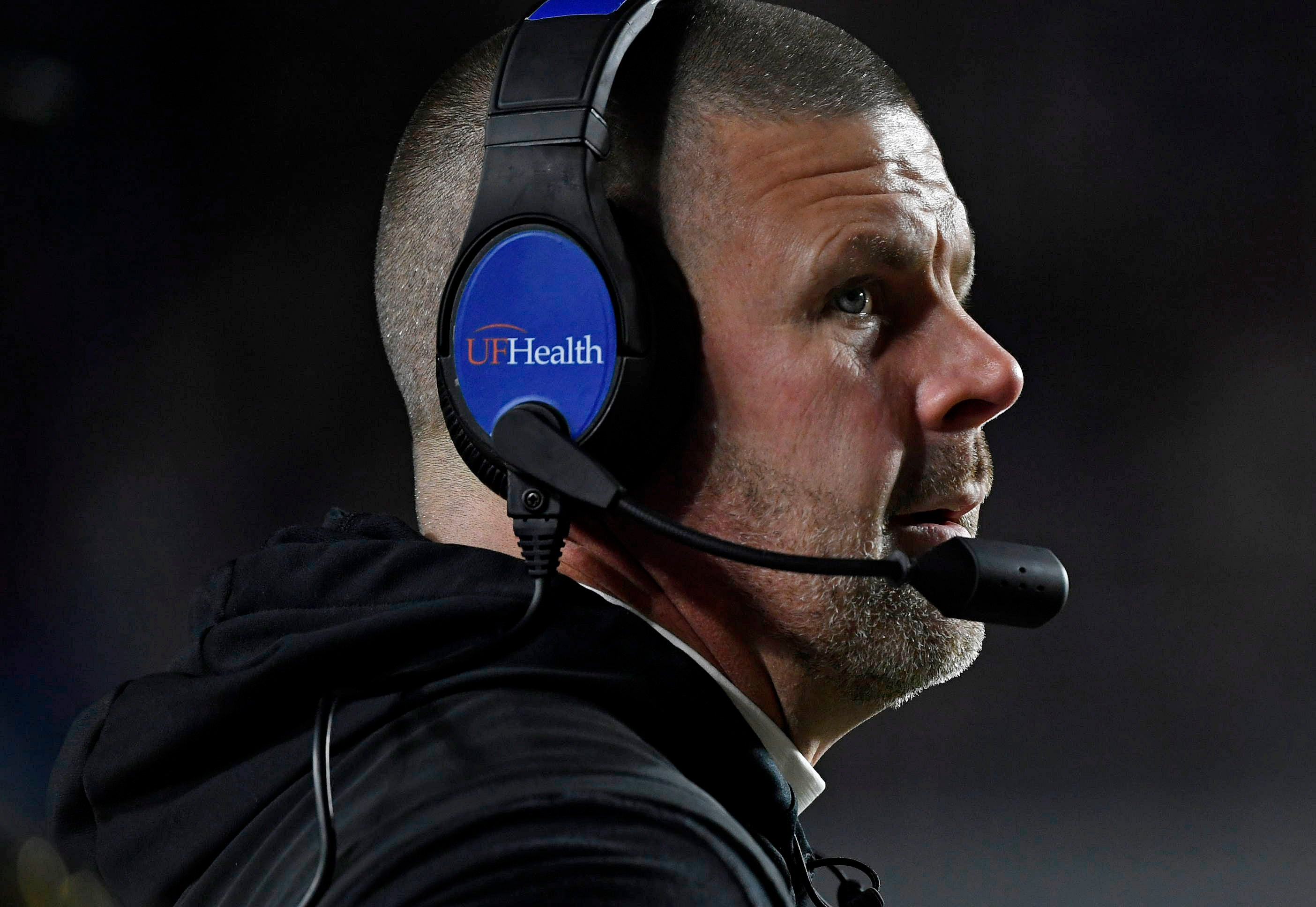 Nov 30, 2024; Tallahassee, Florida, USA; Florida Gators head coach Billy Napier during the first half against the Florida State Seminoles at Doak S. Campbell Stadium.