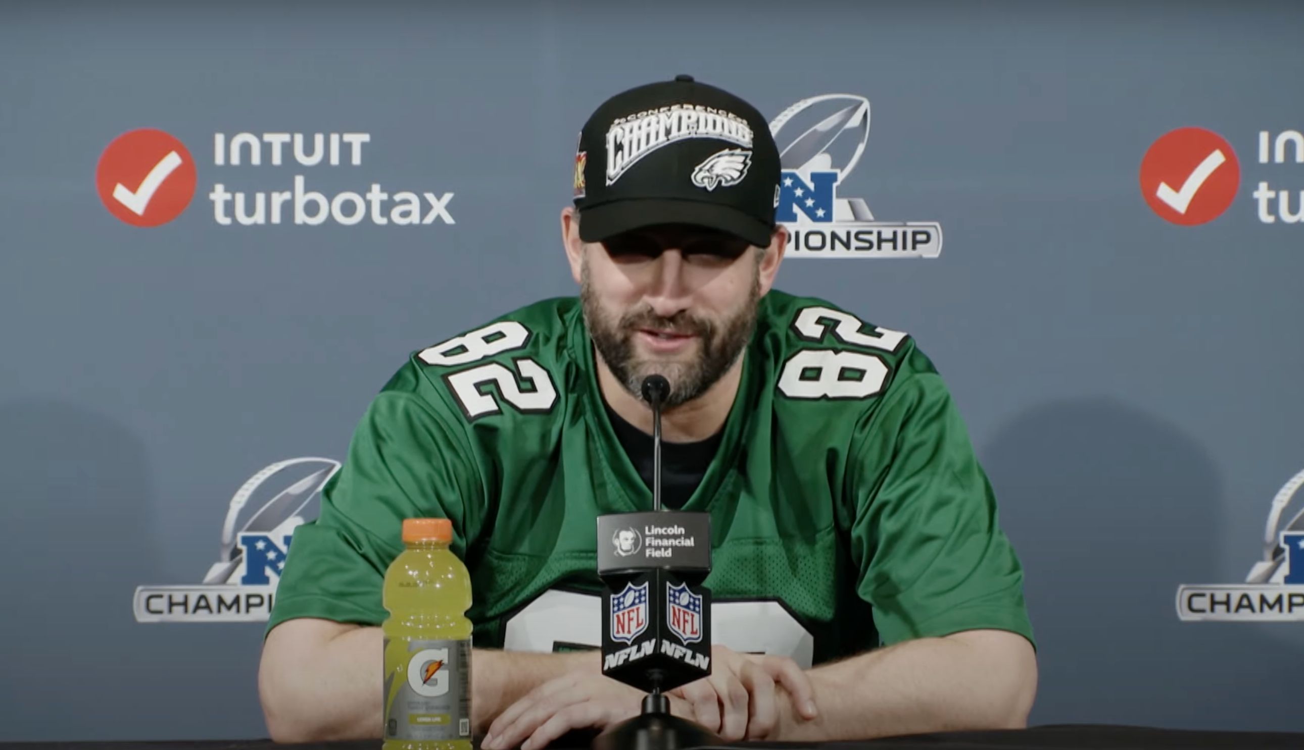 Nick Sirianni speaks to media following Philadelphia Eagles NFC championship win over Washington Commanders
