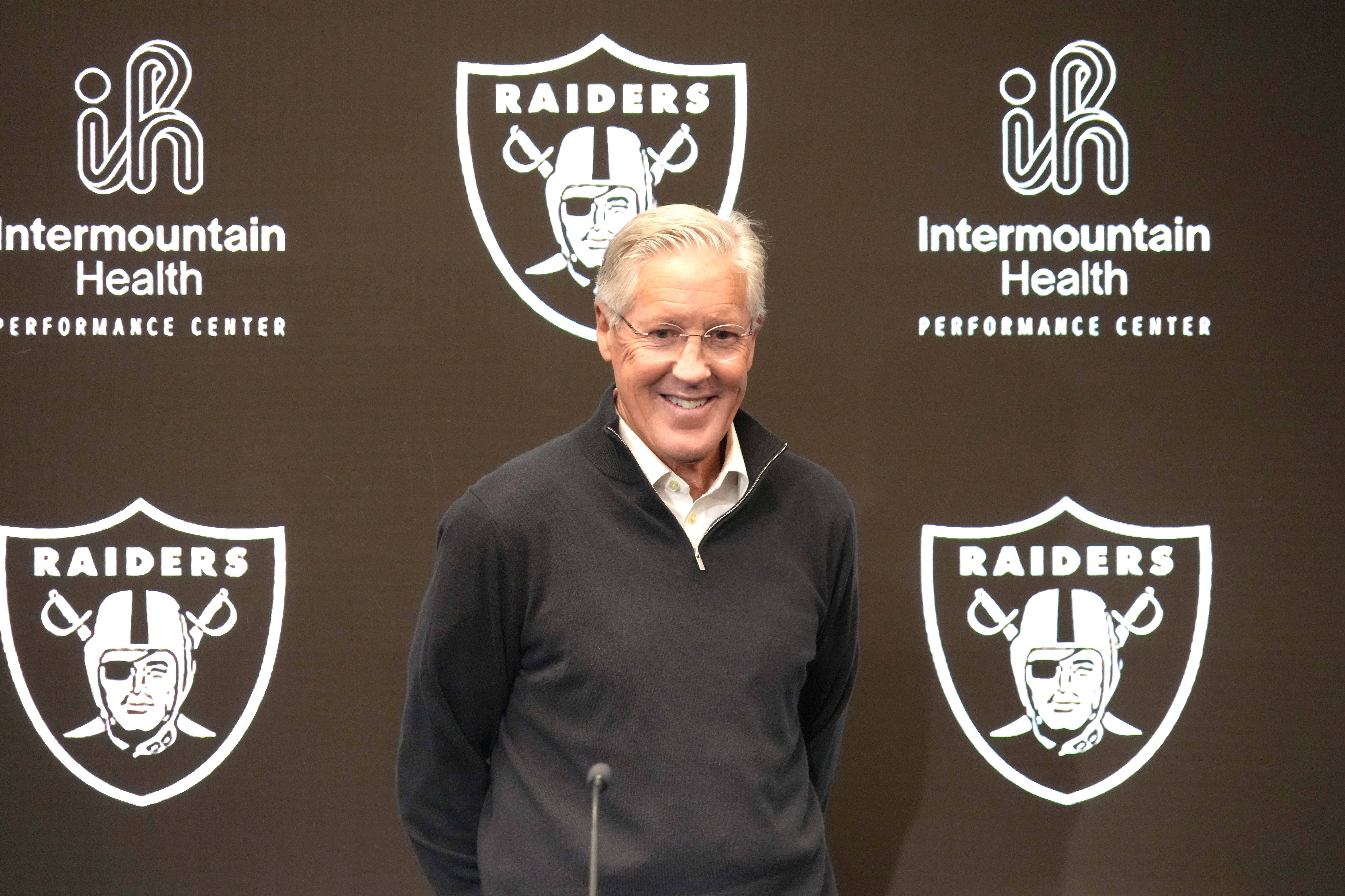 Las Vegas Raiders head coach Pete Carroll