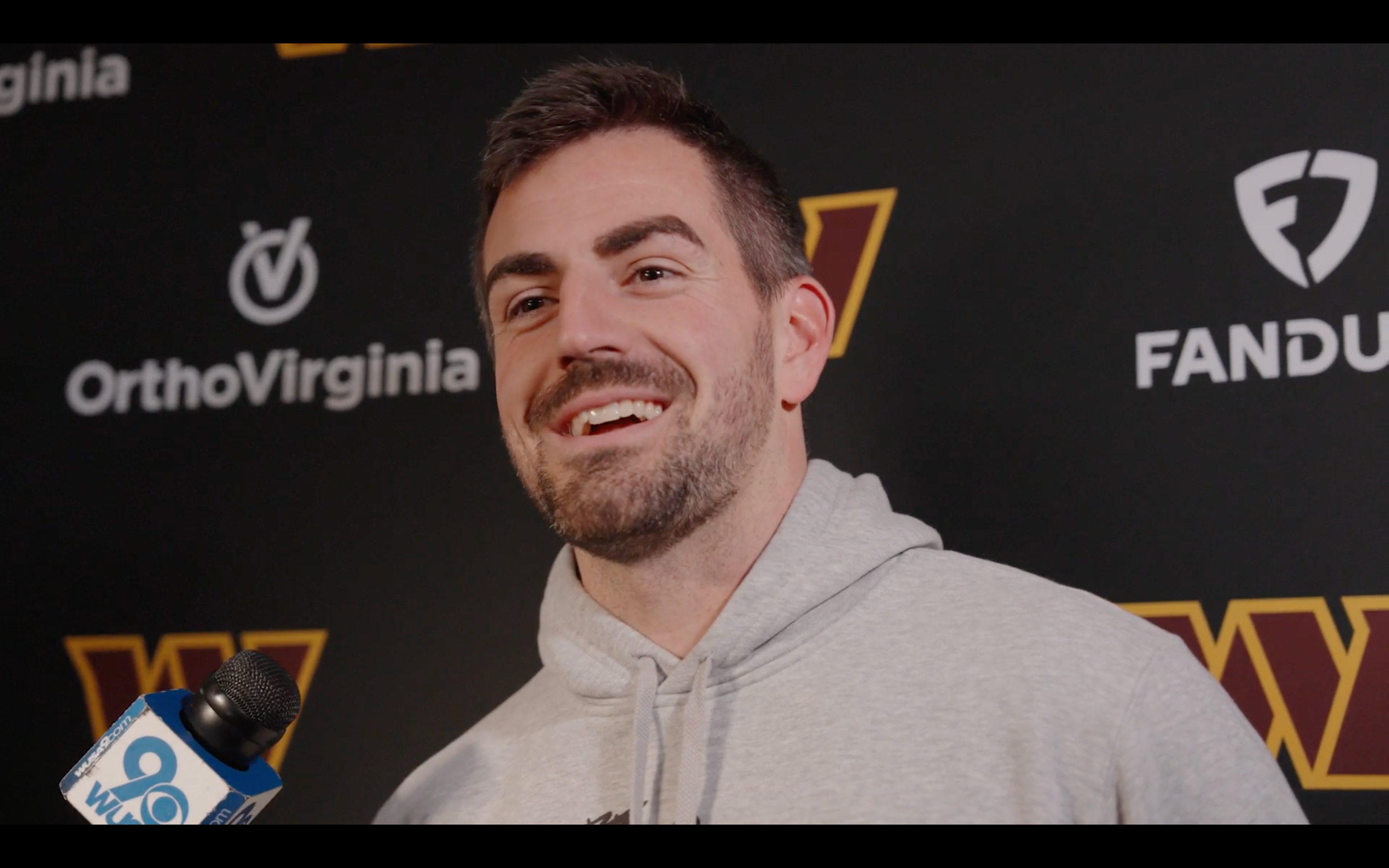 David Blough talks to the media back in December.