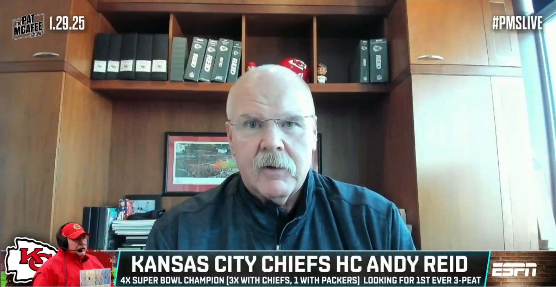 Chiefs HC Andy Reid on The Pat McAfee Show