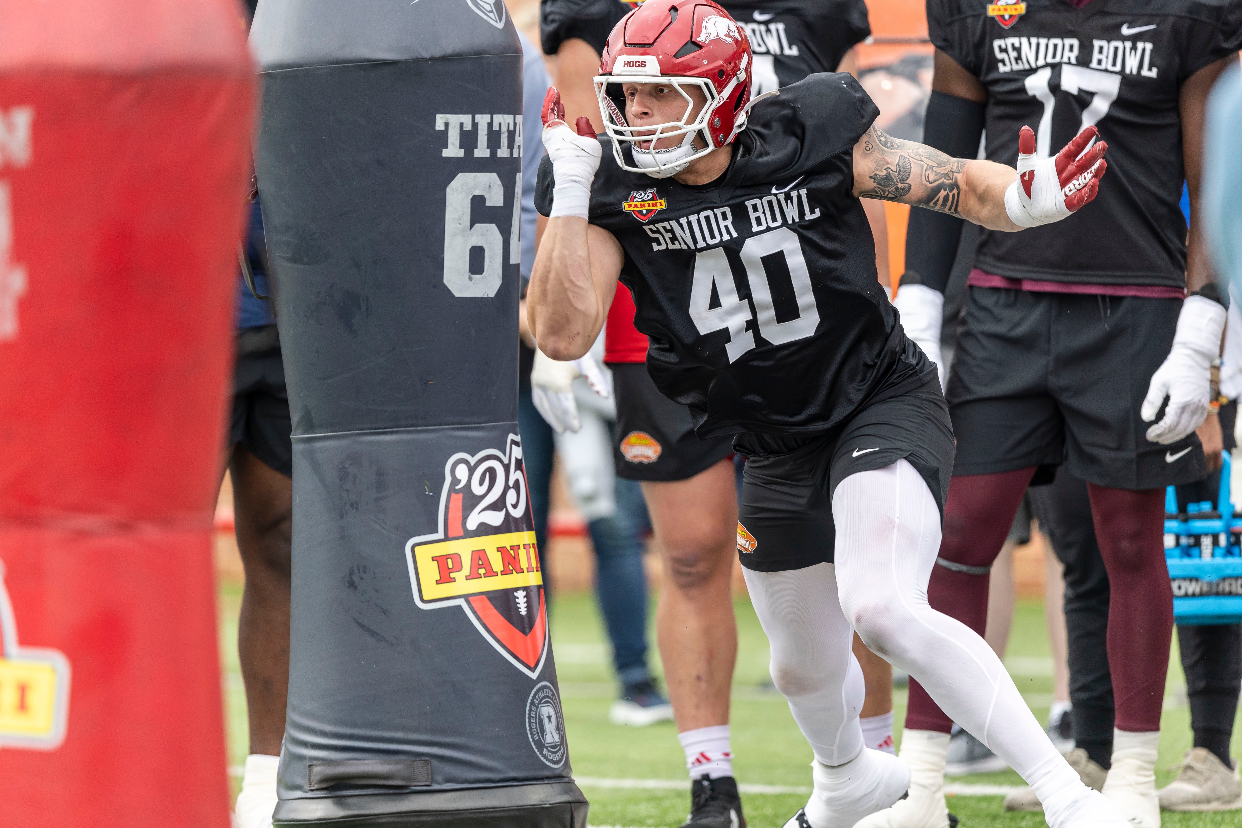 Las Vegas Raiders Arkansas defensive end Landon Jackson Senior Bowl