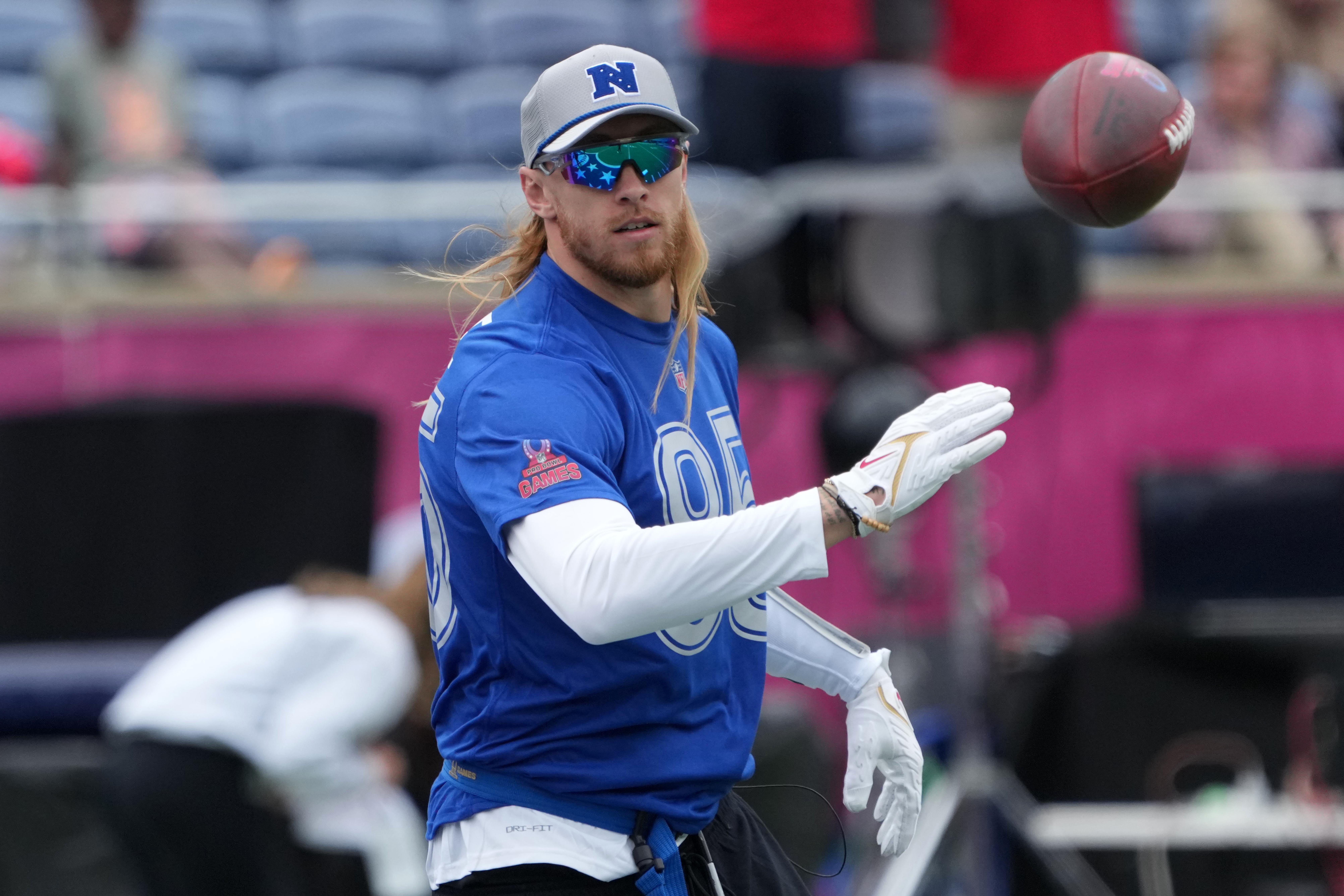 San Francisco 49ers tight end George Kittle (85) during NFC Practice for the Pro Bowl Games at Camping World Stadium.