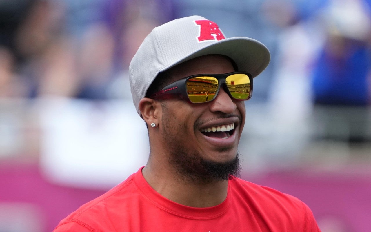 Feb 1, 2025; Orlando, FL, USA; Cincinnati Bengals receiver Ja'Marr Chase (1) during AFC Practice for the Pro Bowl Games at Camping World Stadium.