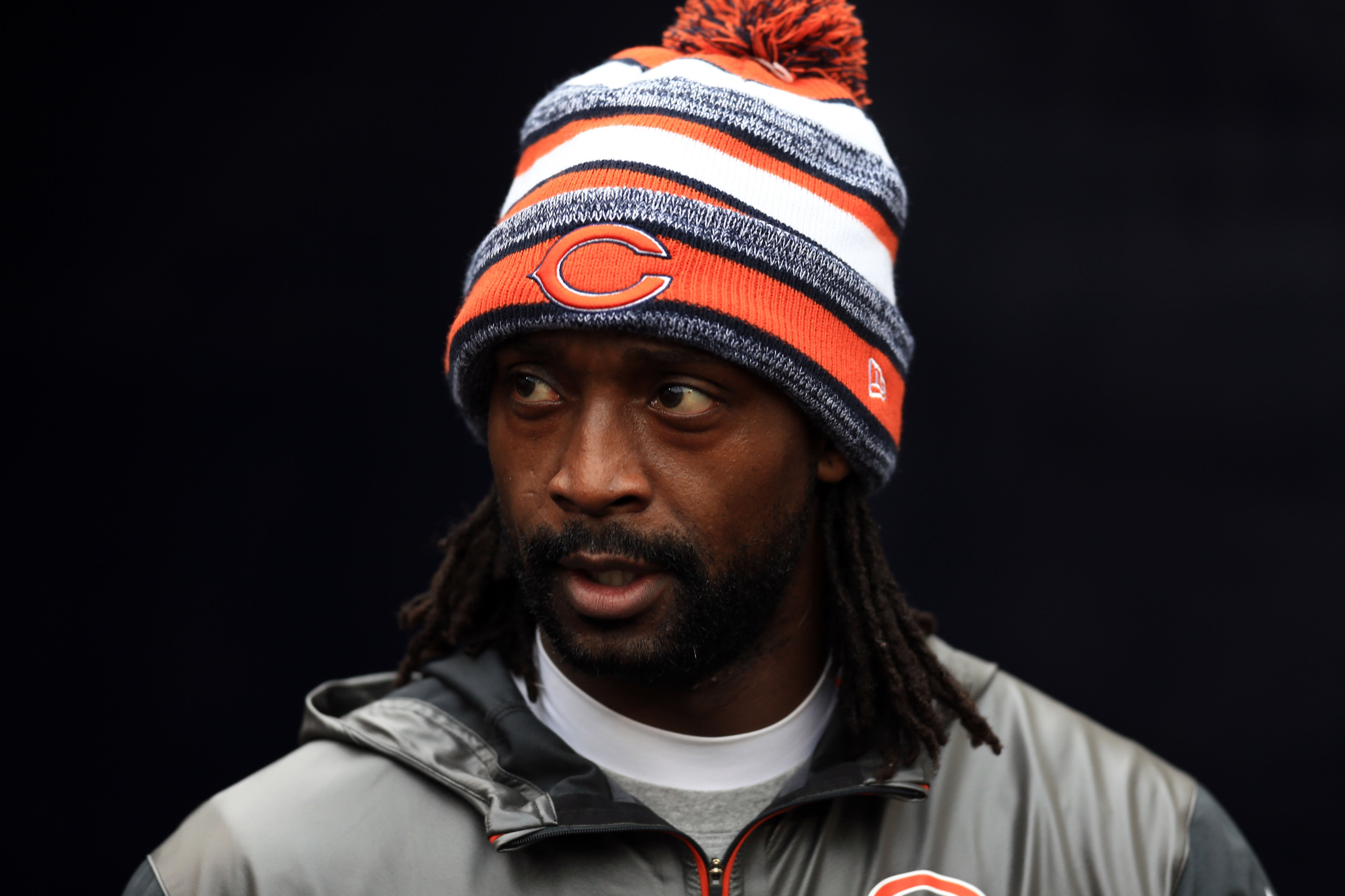 Dec 21, 2014; Chicago, IL, USA; Chicago Bears cornerback Charles Tillman (33) against the Detroit Lions at Soldier Field. The Lions defeated the Bears 20-14.