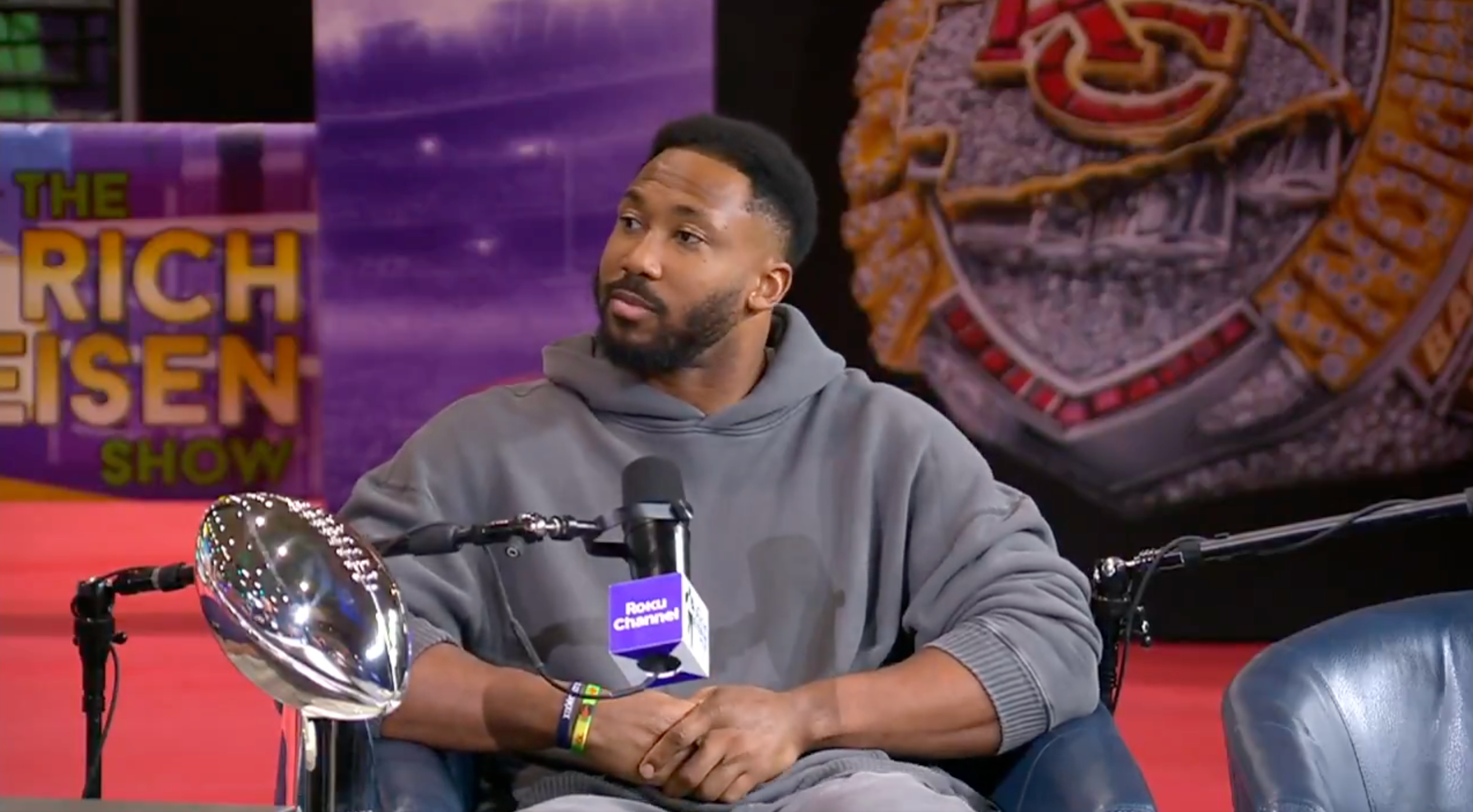 Myles Garrett makes a guest appearance on the Rich Eisen Show.