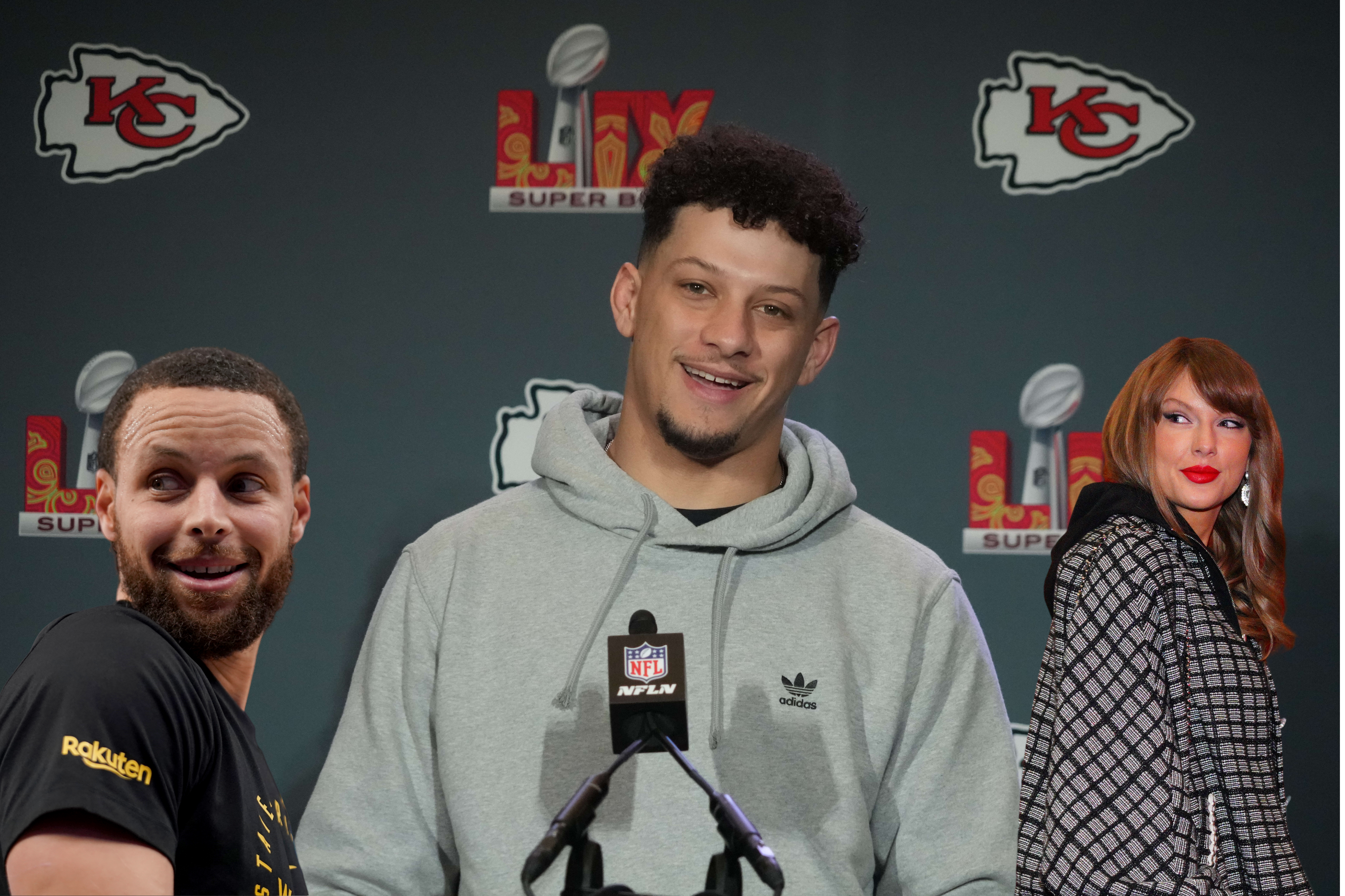 Patrick Mahomes answers interesting Taylor Swift question that involves Steph Curry