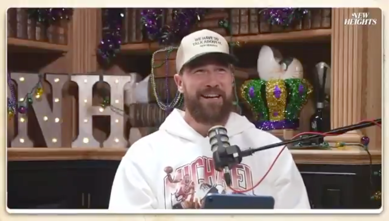 Travis Kelce does a Patrick Mahomes impression on the latest episode of the New Heights podcast