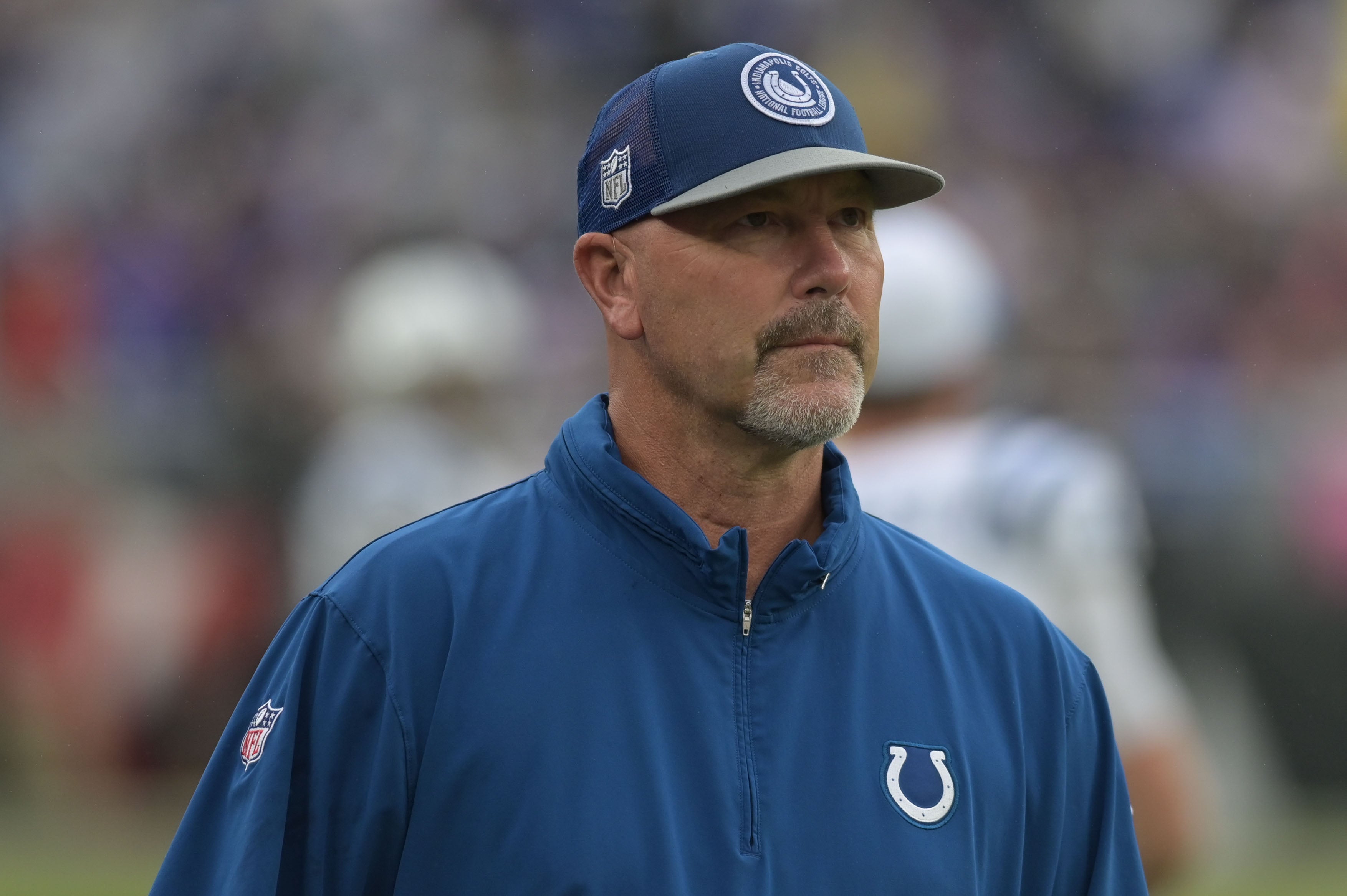 Indianapolis Colts coach Gus Bradley during the game against the Baltimore Ravens at M&T Bank Stadium.