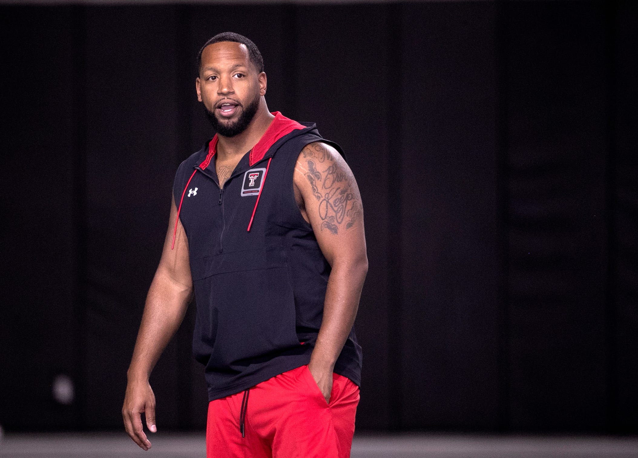 Texas Tech s director of player personnel James Blanchard attends football practice, Wednesday, Aug. 9, 2023, at the Sports Performance Center.