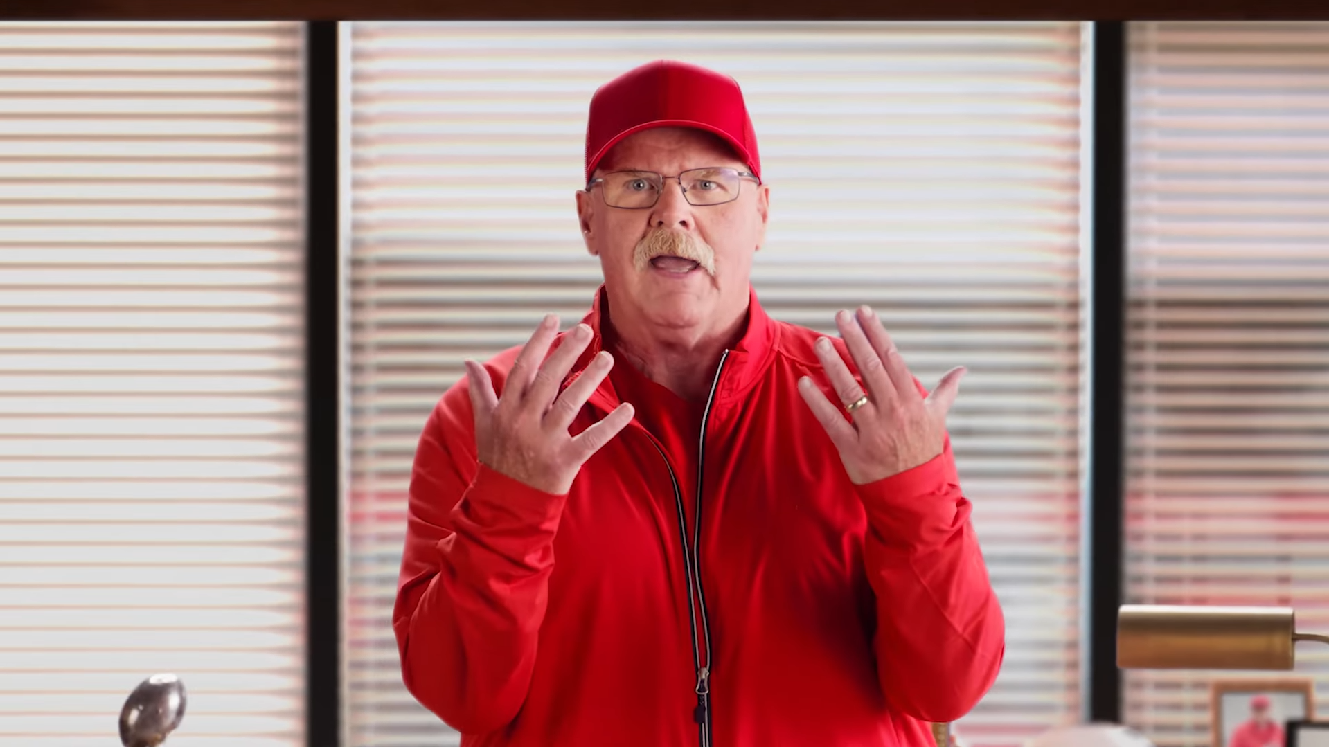 Kansas City Chiefs head coach Andy Reid stars in Skechers Super Bowl LIX commercial.