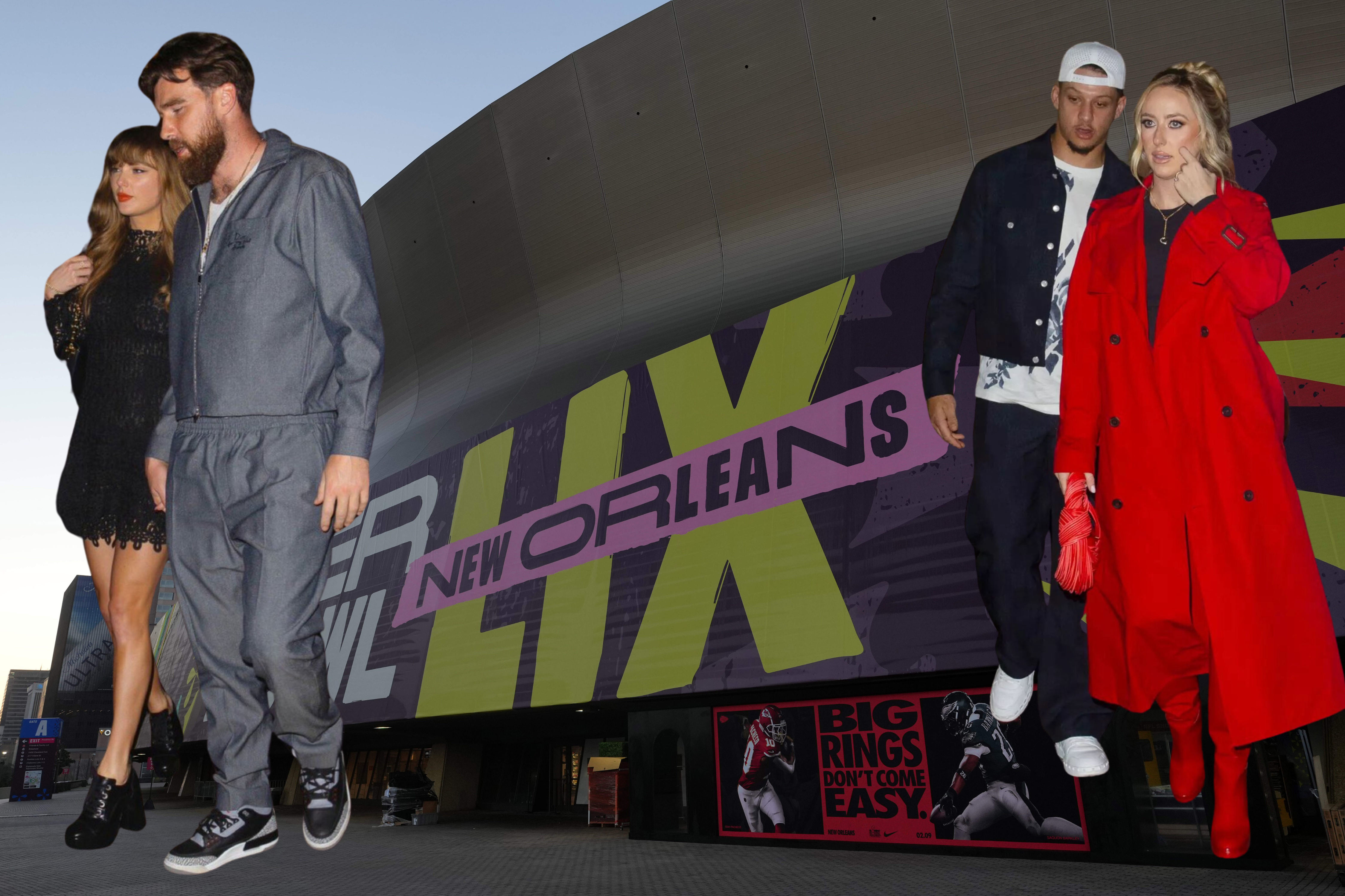 Taylor Swift and Brittany Mahomes enjoy a night out in New Orleans on Friday night ahead of Super Bowl LIX