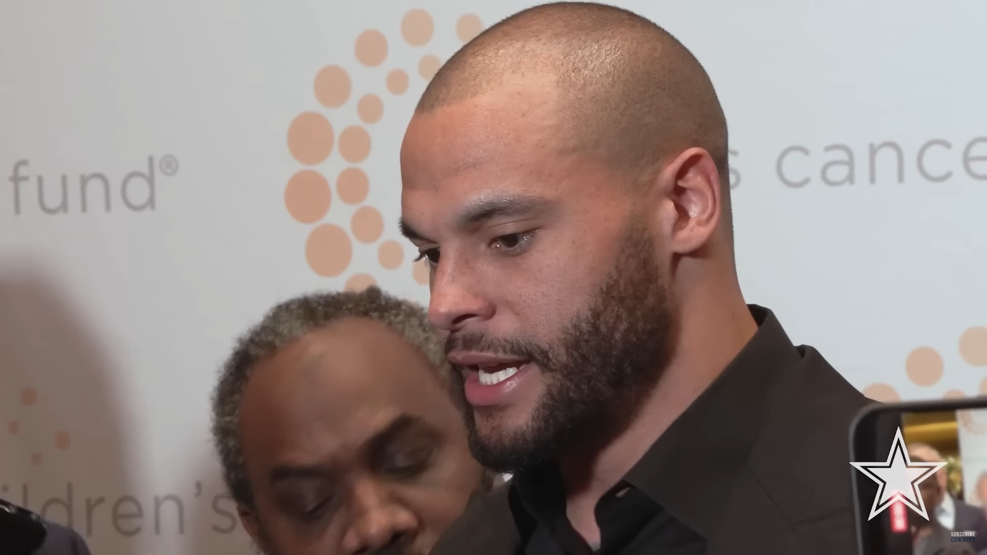 Dallas Cowboys quarterback Dak Prescott talks to reporters for the first time about new head coach Brian Schottenheimer.