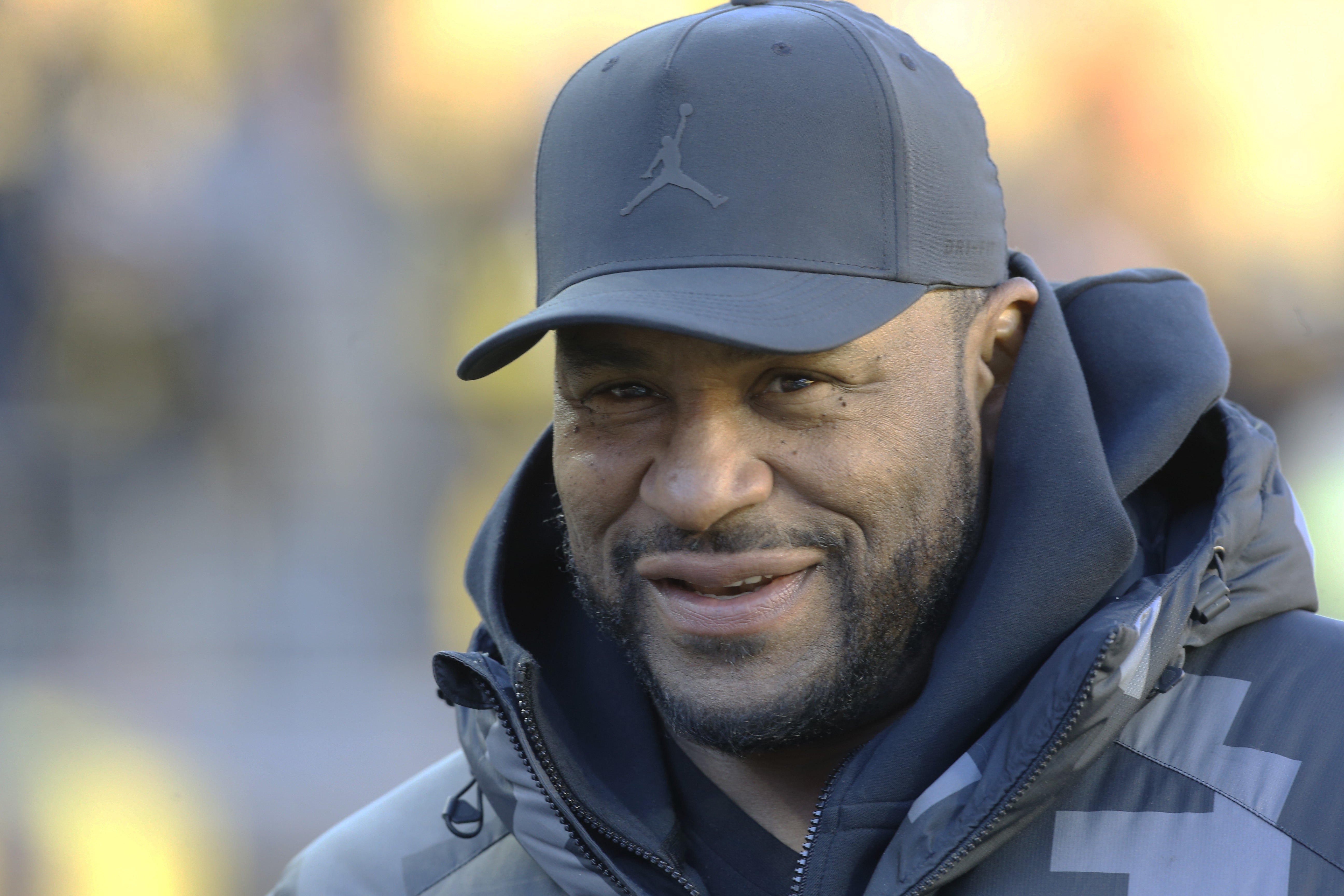Nov 20, 2022; Pittsburgh, Pennsylvania, USA; Pro Football hall of Fame and former Pittsburgh Steelers running back Jerome Bettis in attendance before the Steelers play the Cincinnati Bengals at Acrisure Stadium.
