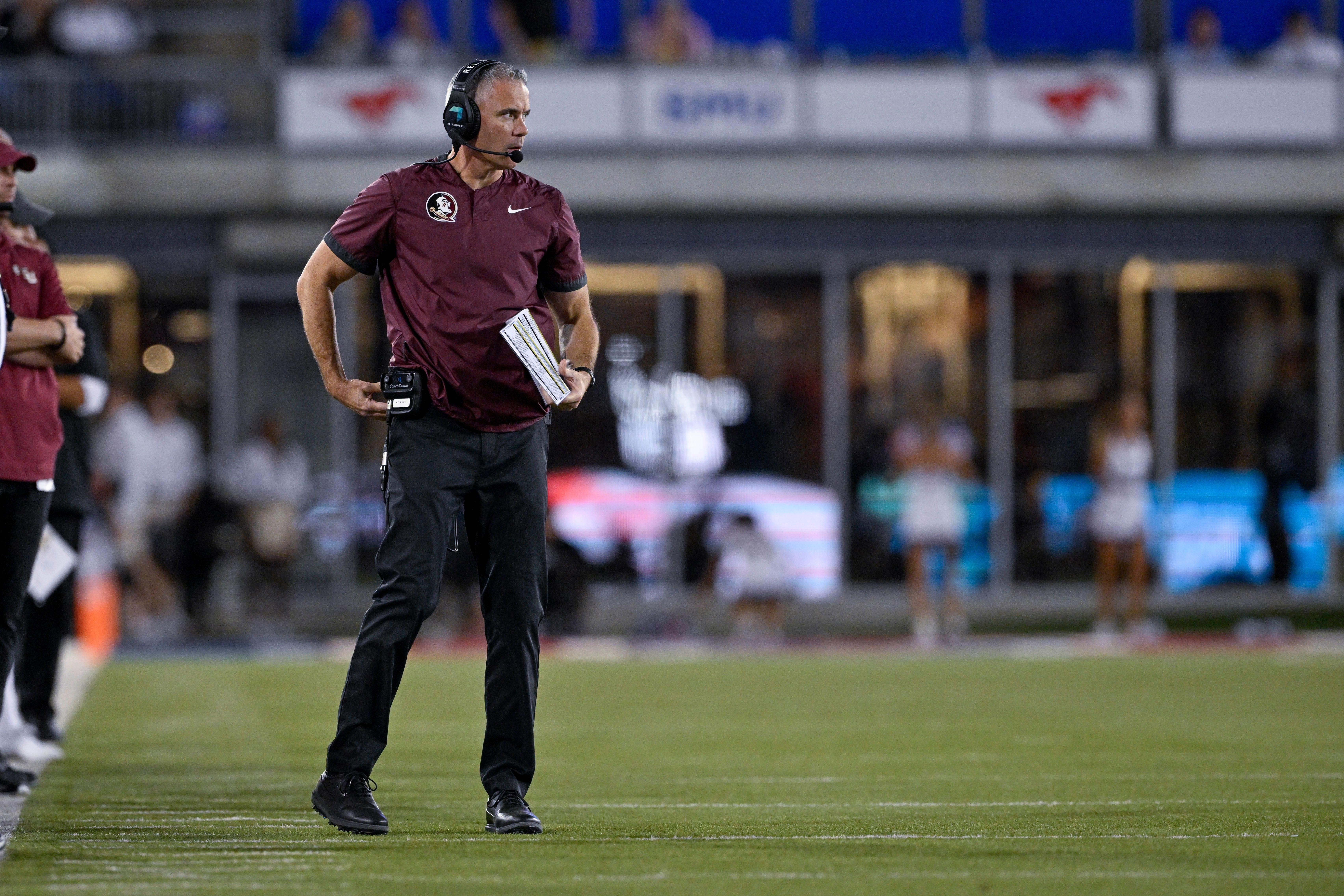 Florida State Seminoles head coach Mike Norvell