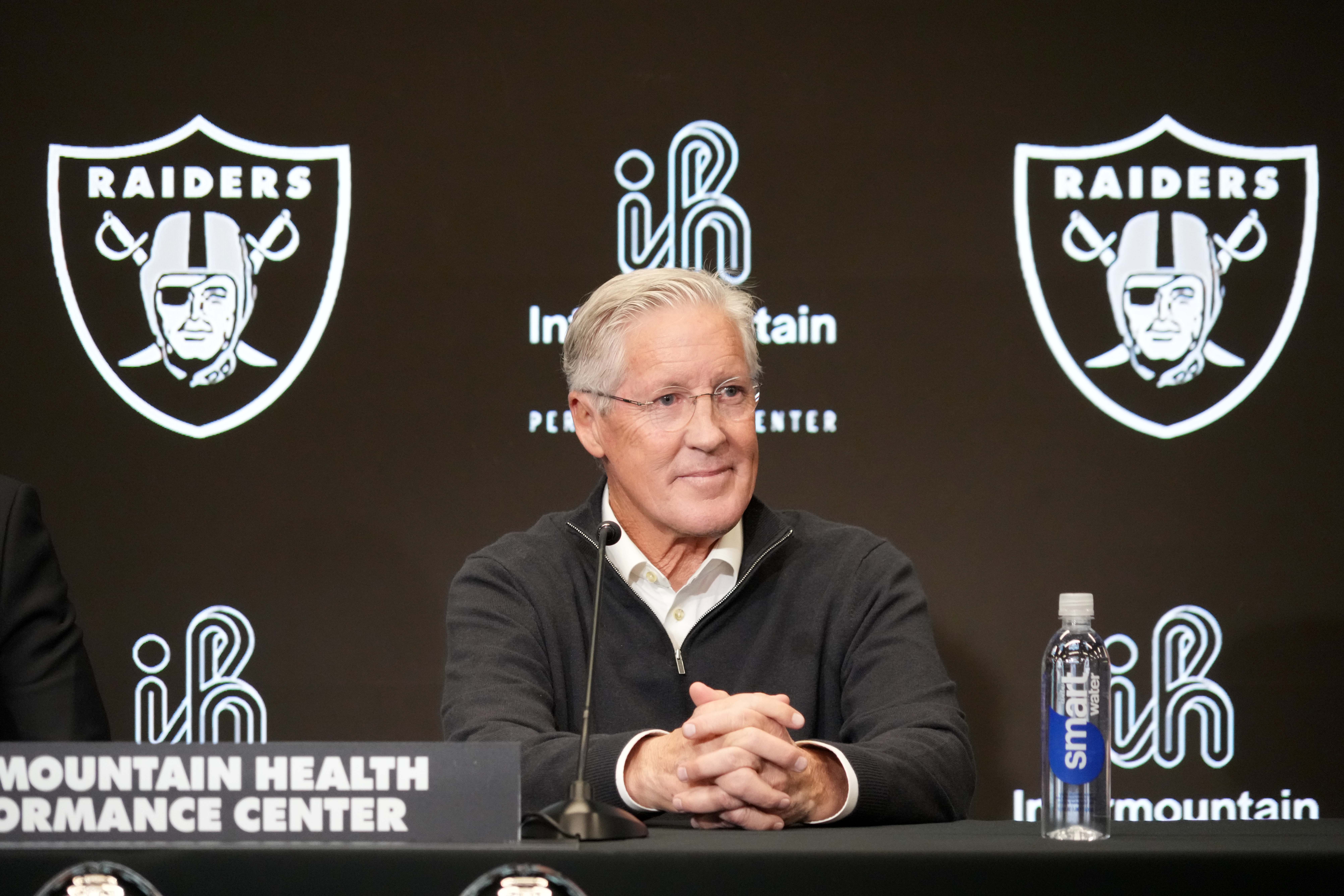Las Vegas Raiders head coach Pete Carroll
