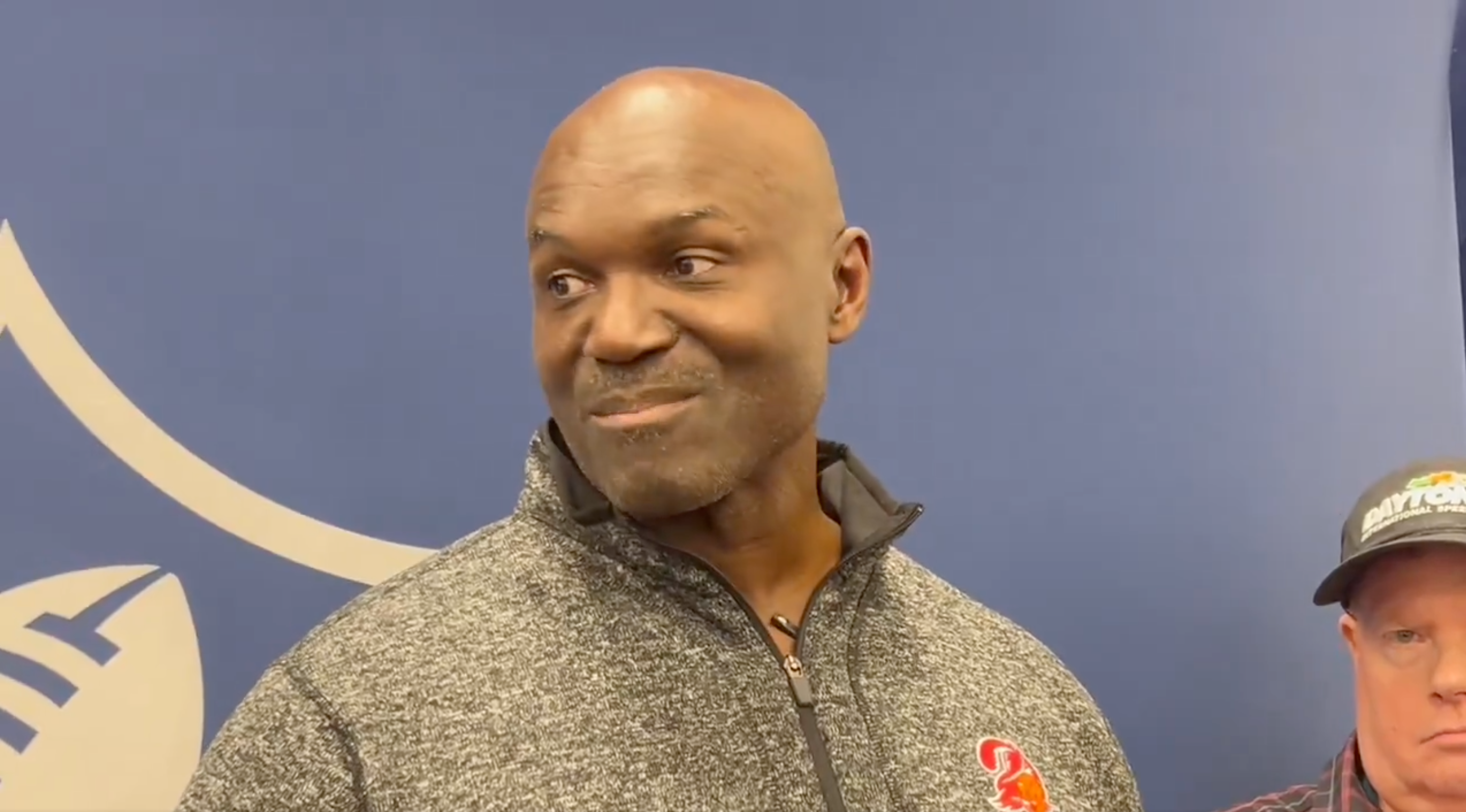 Todd Bowles speaks with reporters at the NFL Combine.