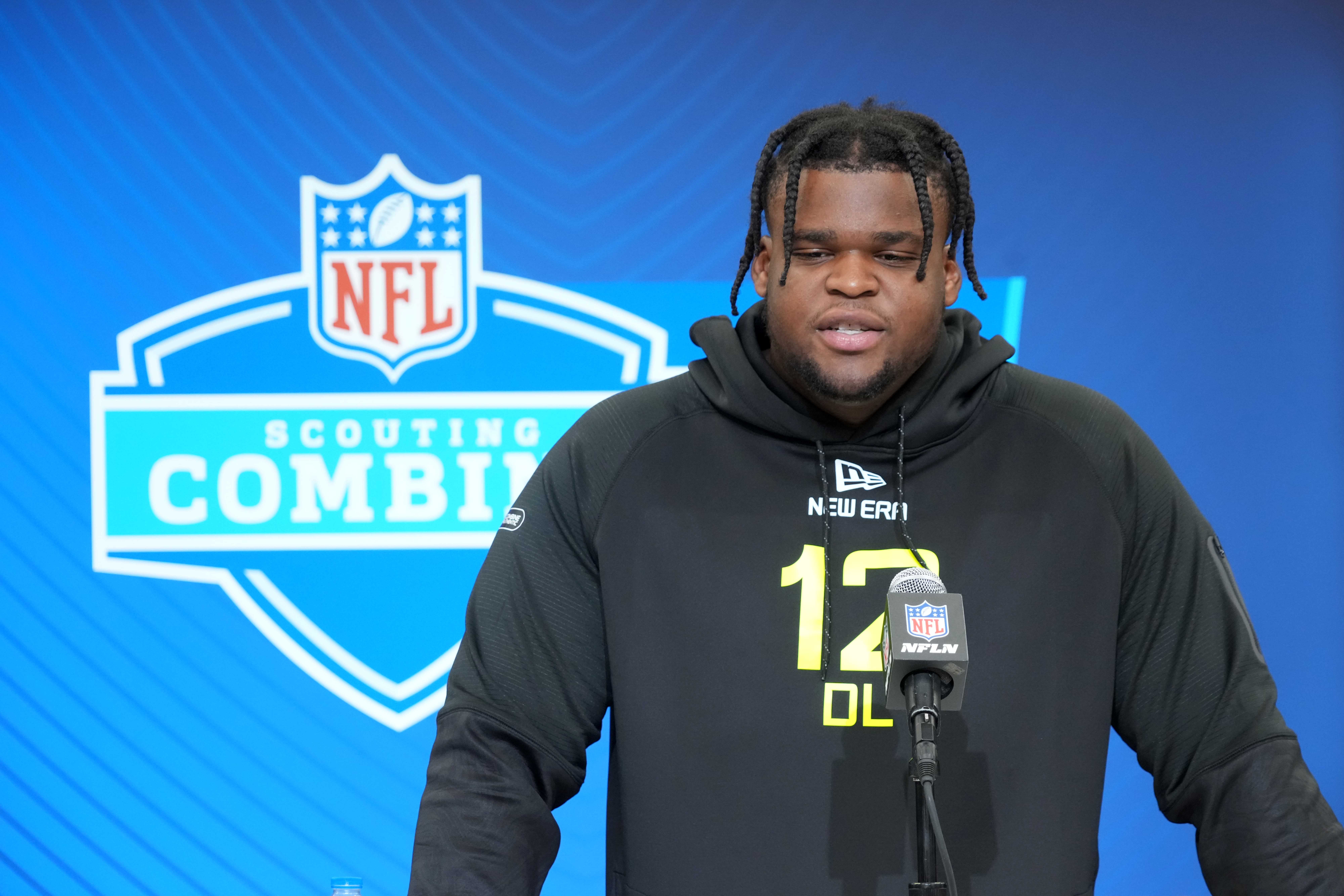 Kenneth Grant, DL Michigan at the 2025 NFL Combine