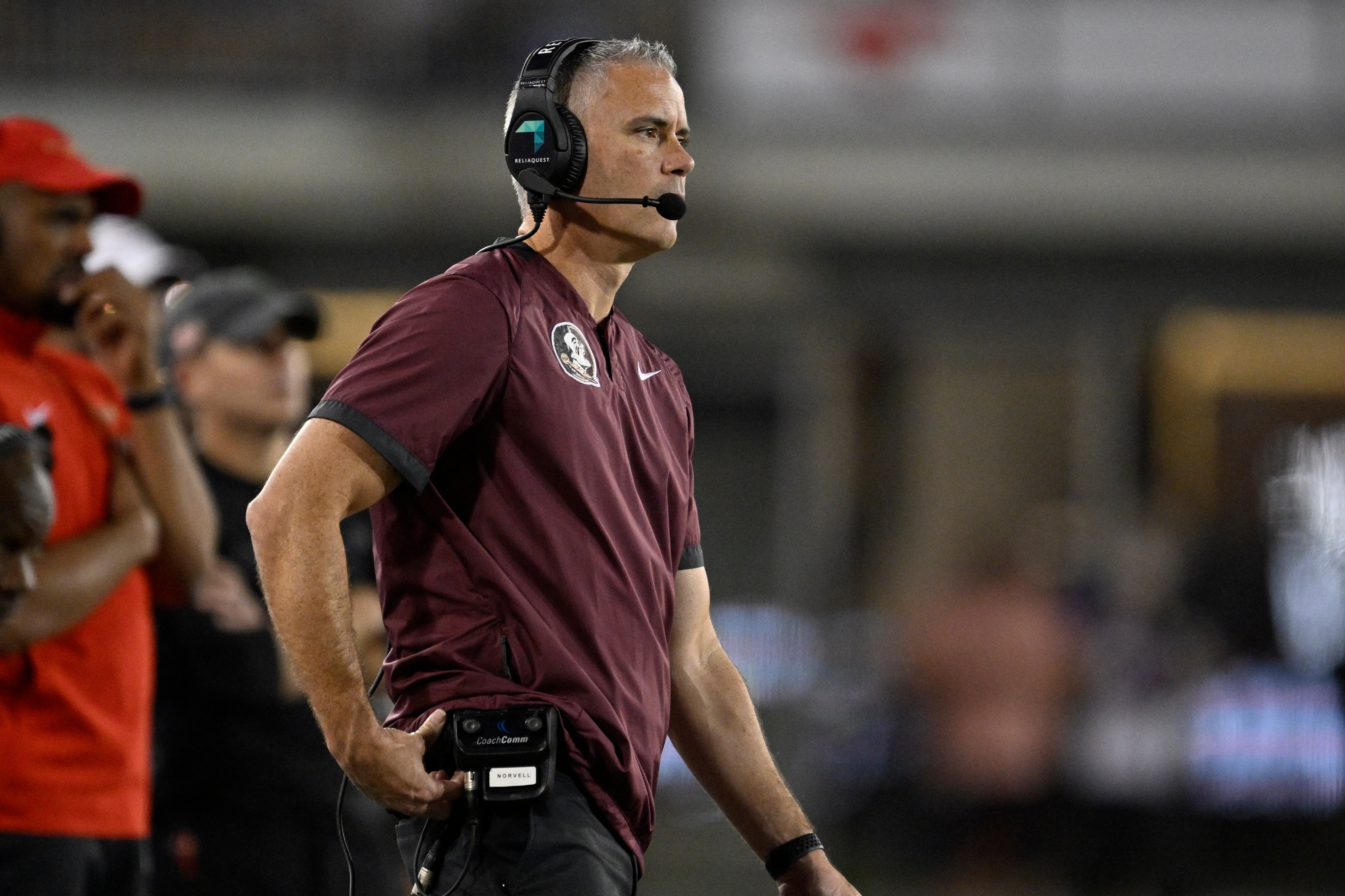 Florida State Seminoles head coach Mike Norvell
