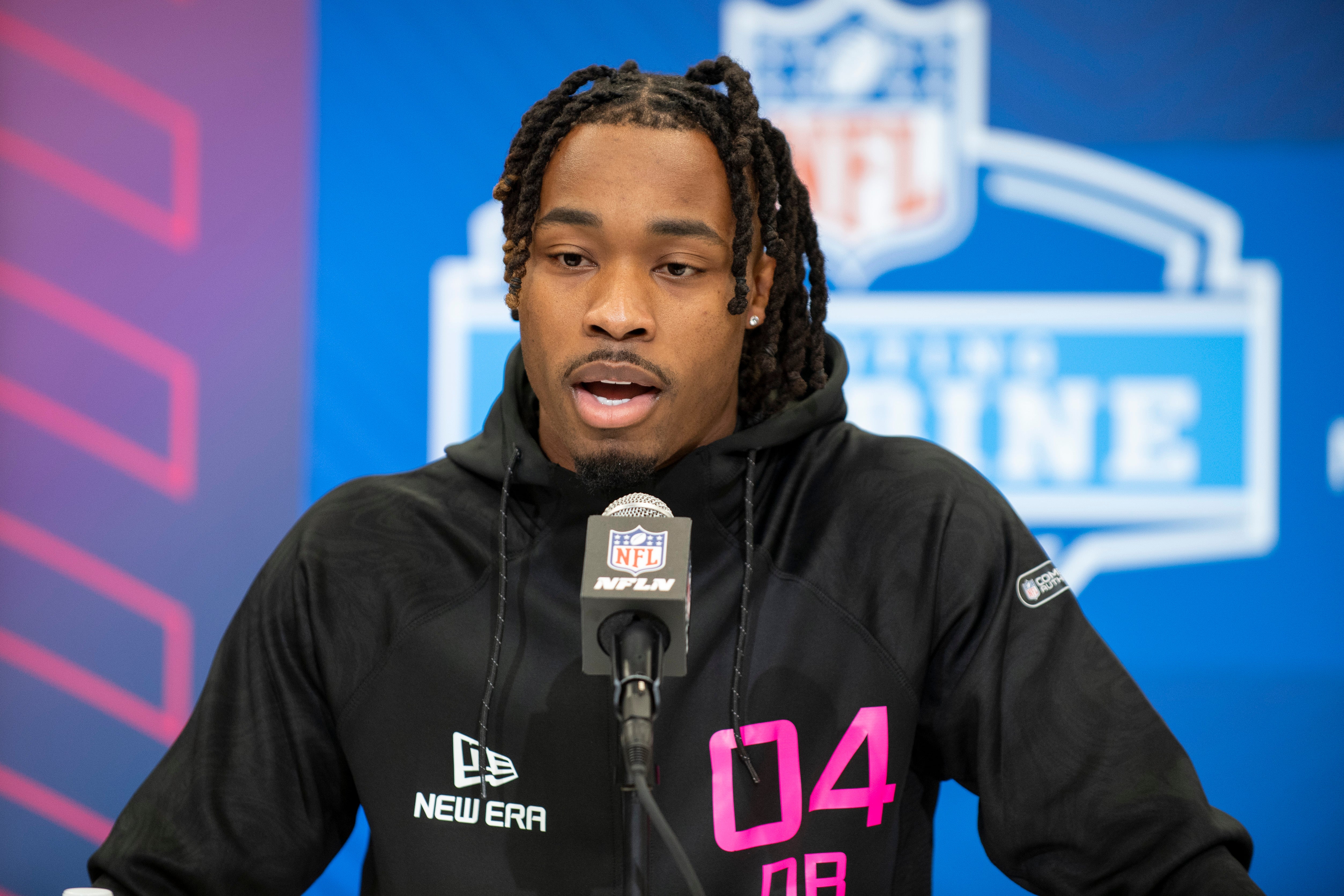 Jahdae Barron, CB Texas at the 2025 NFL Combine