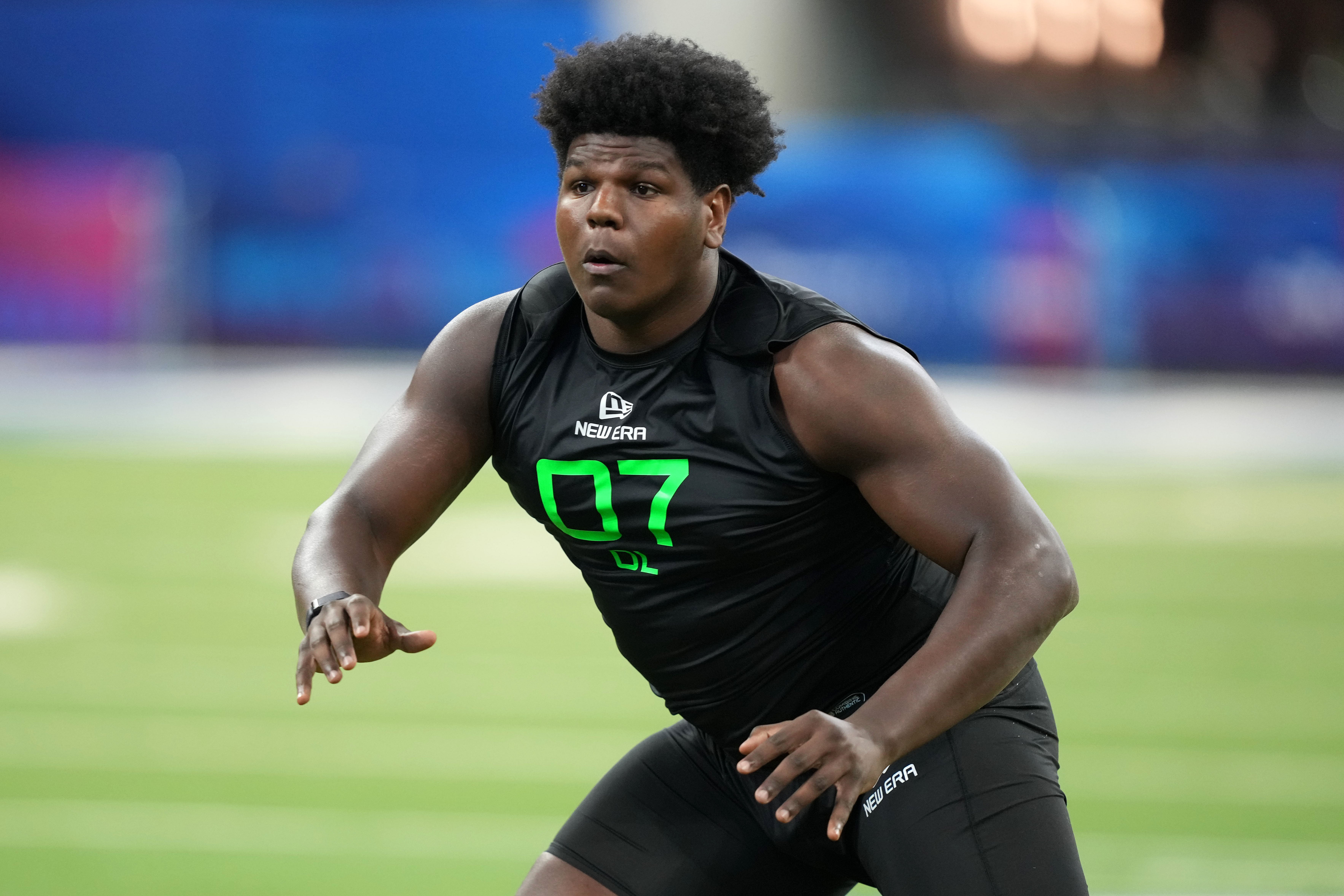 Josh Conerly Jr. at the 2025 NFL Scouting Combine.