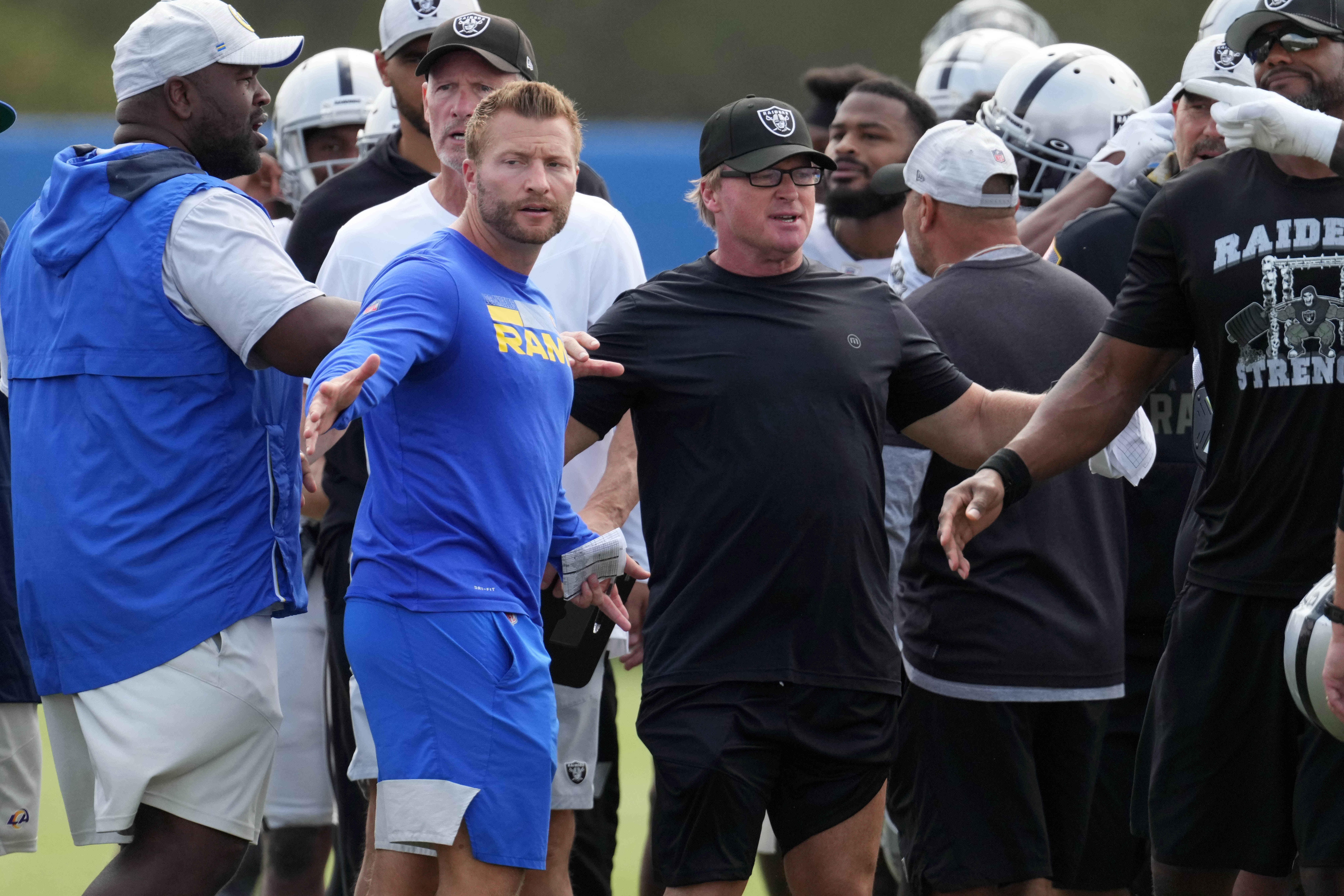 Los Angeles Rams head coach Sean McVay Las Vegas Raiders