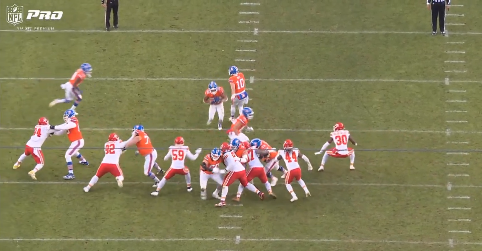 Chiefs LB Blake Lynch makes a tackle for loss in Week 18.