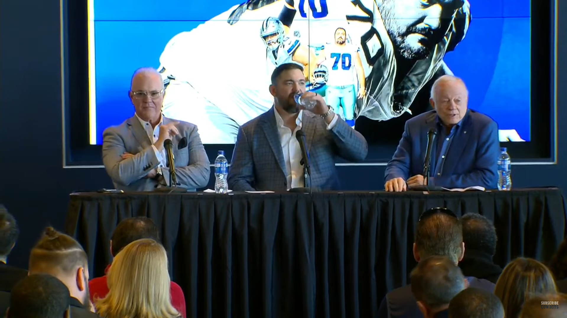 Zack Martin's retirement press conference at the Dallas Cowboys' headquarters at The Star in Frisco, Texas.
