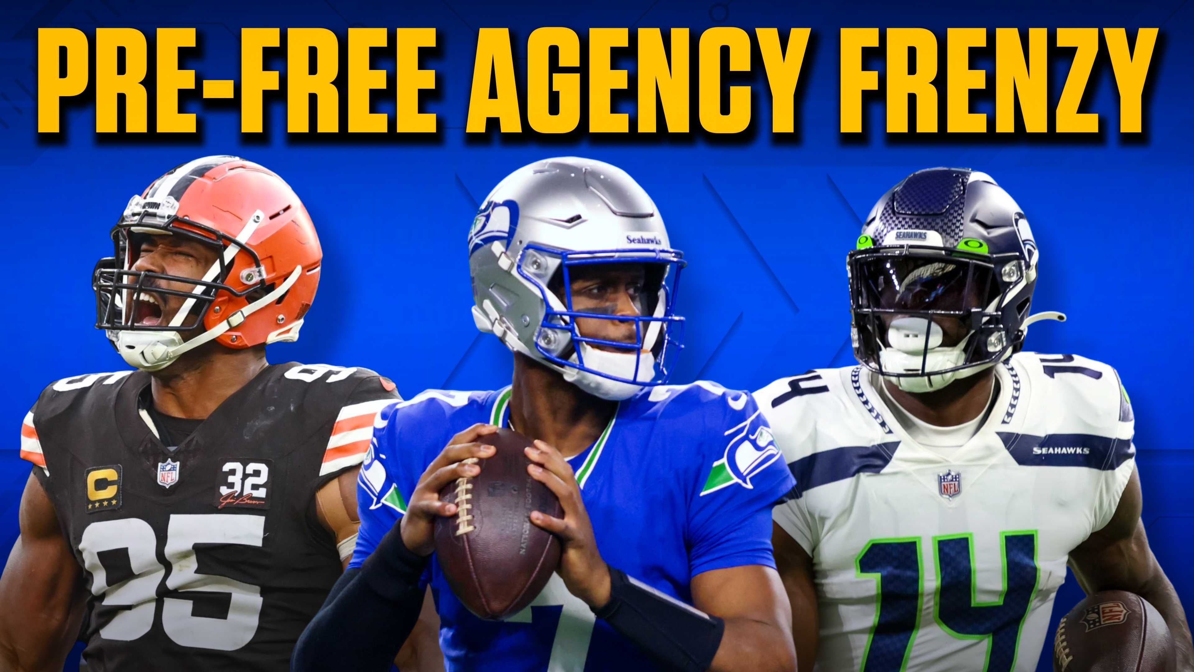 Pre-free agency frenzy: Myles Garrett, Geno Smith, D.K. Metcalf and more