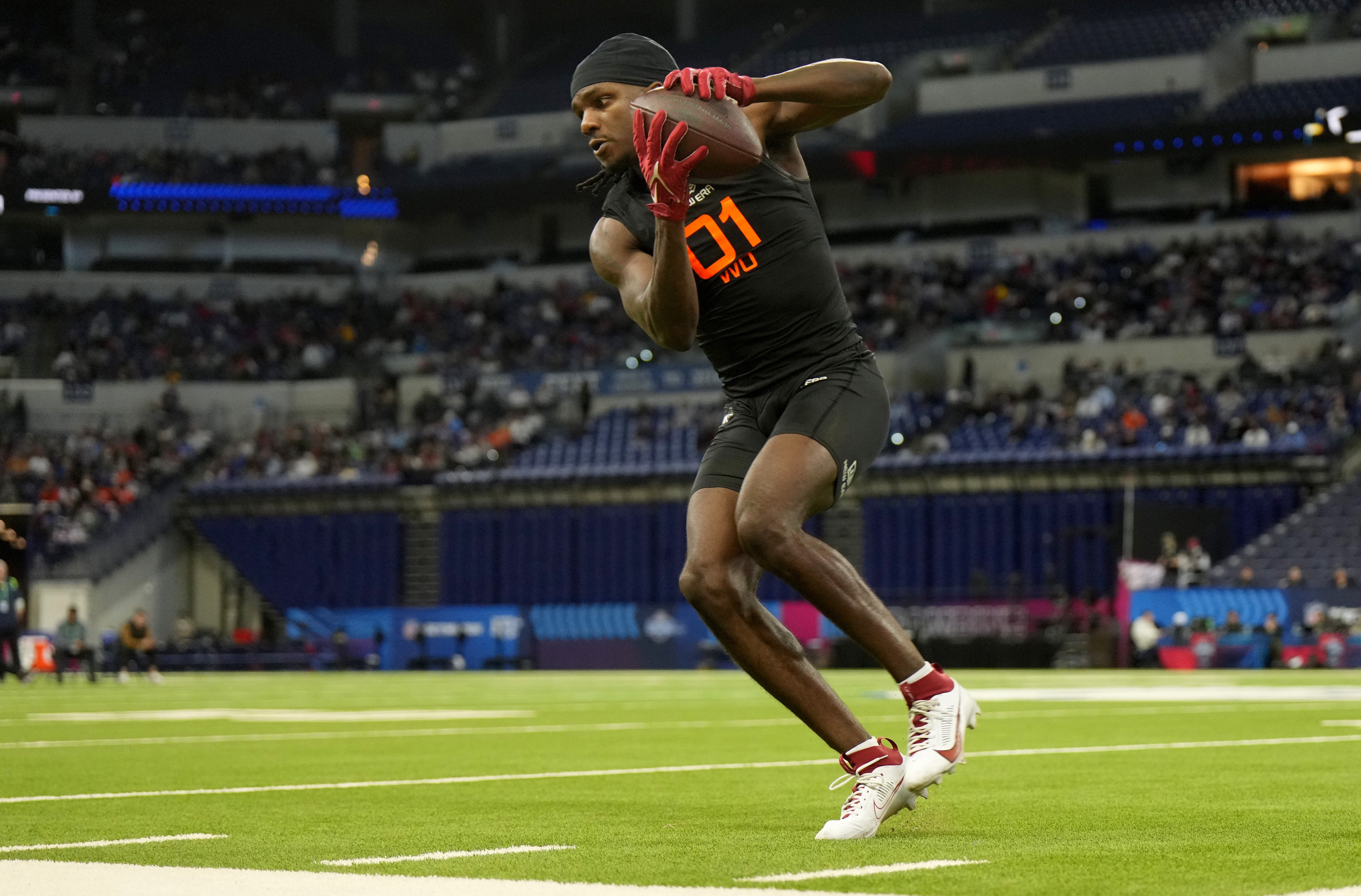 Las Vegas Raiders Arkansas Razorbacks wide receiver Andrew Armstrong