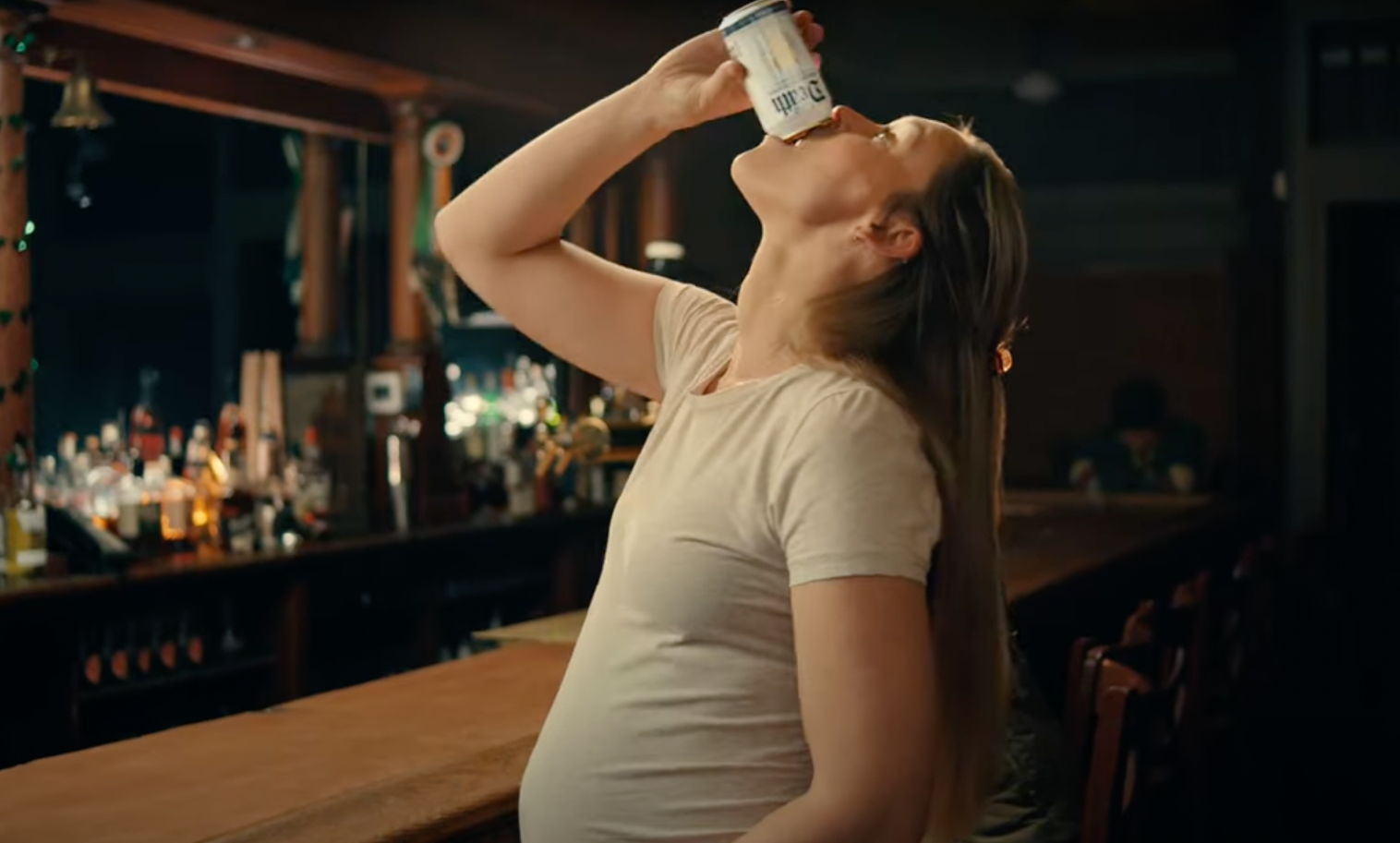 Kylie Kelce stars in Liquid Death advertisement