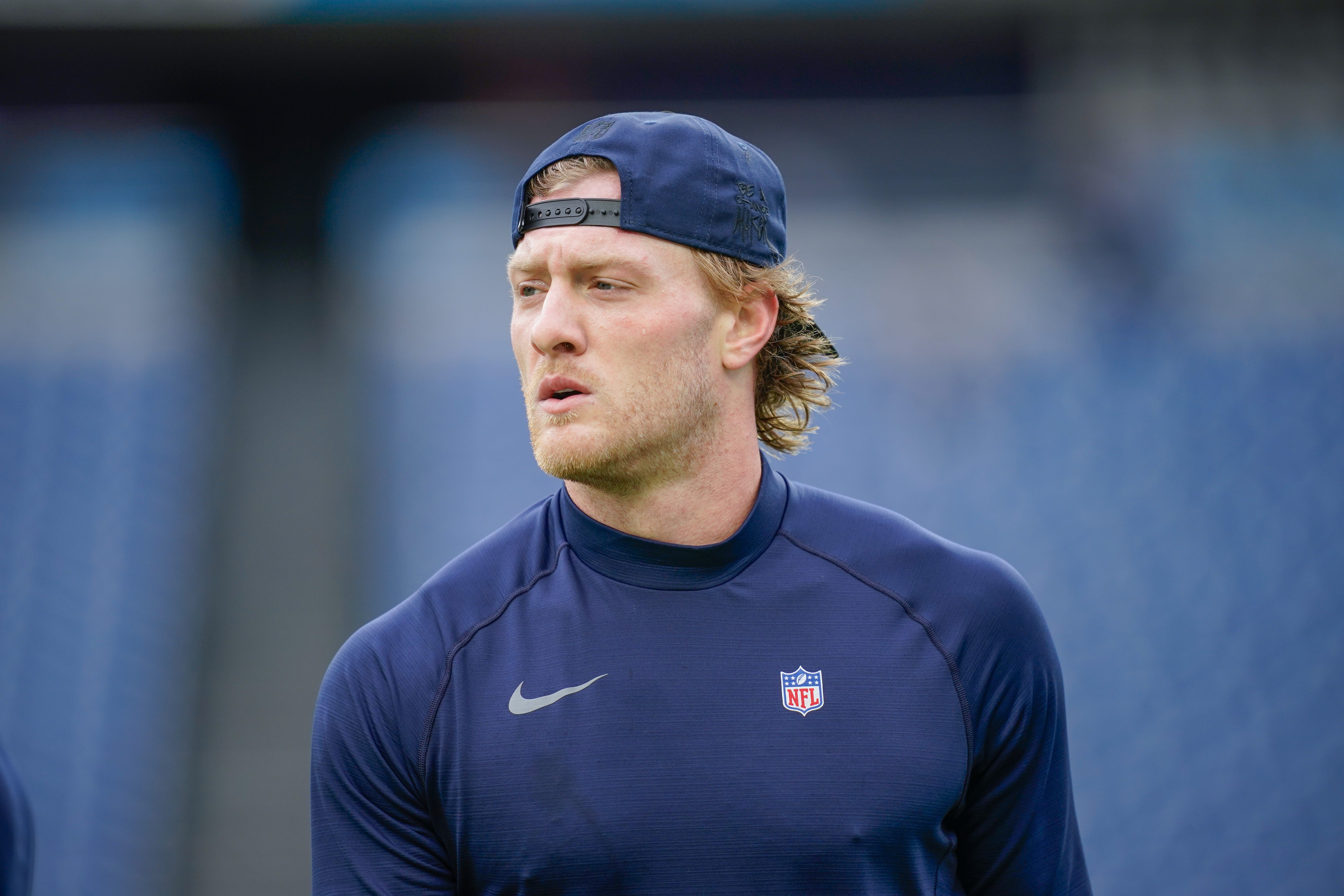 Tennessee Titans quarterback Will Levis (8) warms up before the Titans play the Bengals at Nissan Stadium in Nashville, Tenn., Sunday, Dec. 15, 2024 Andrew Nelles / The Tennessean-USA TODAY NETWORK via Imagn Images