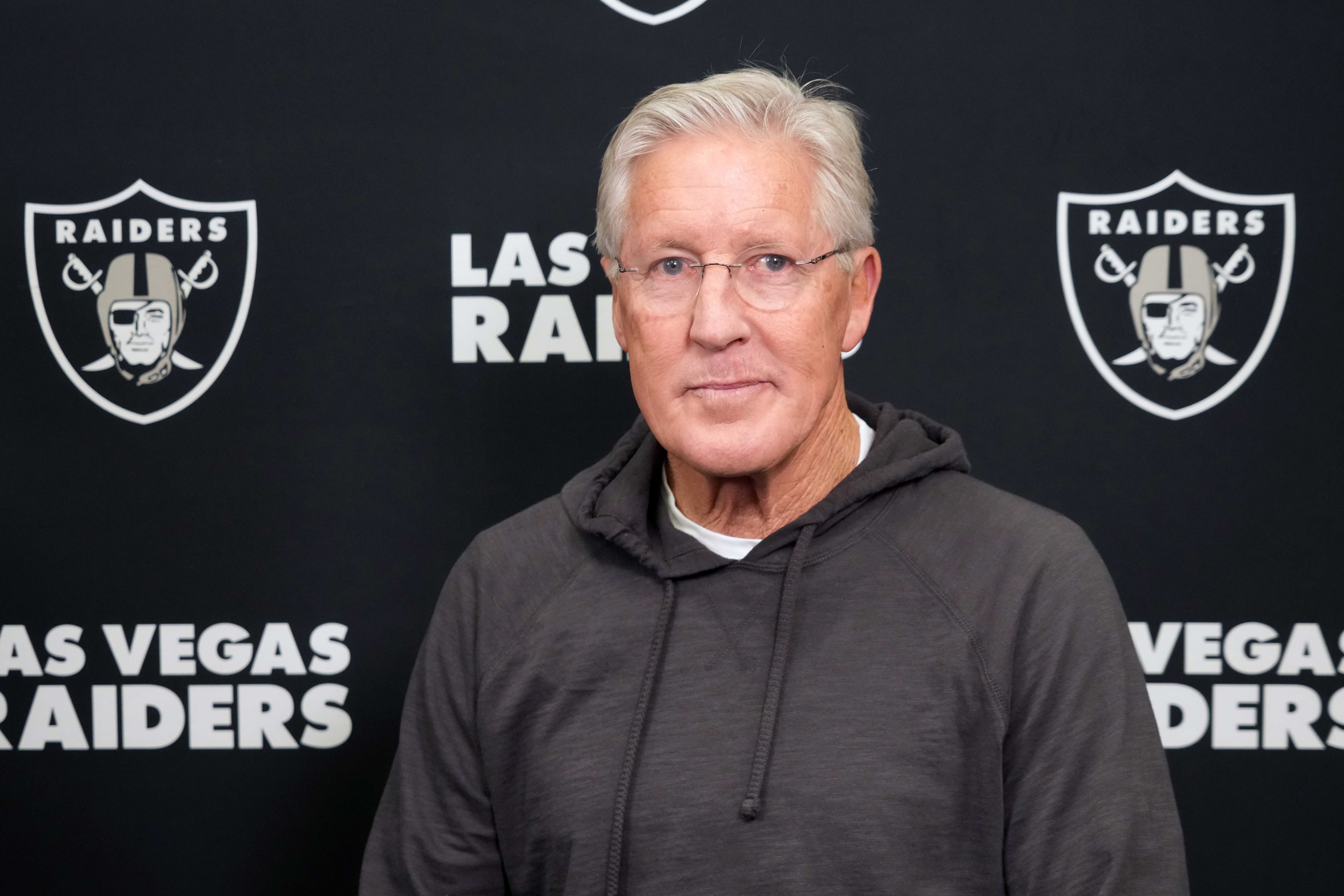 Las Vegas Raiders head coach Pete Carroll