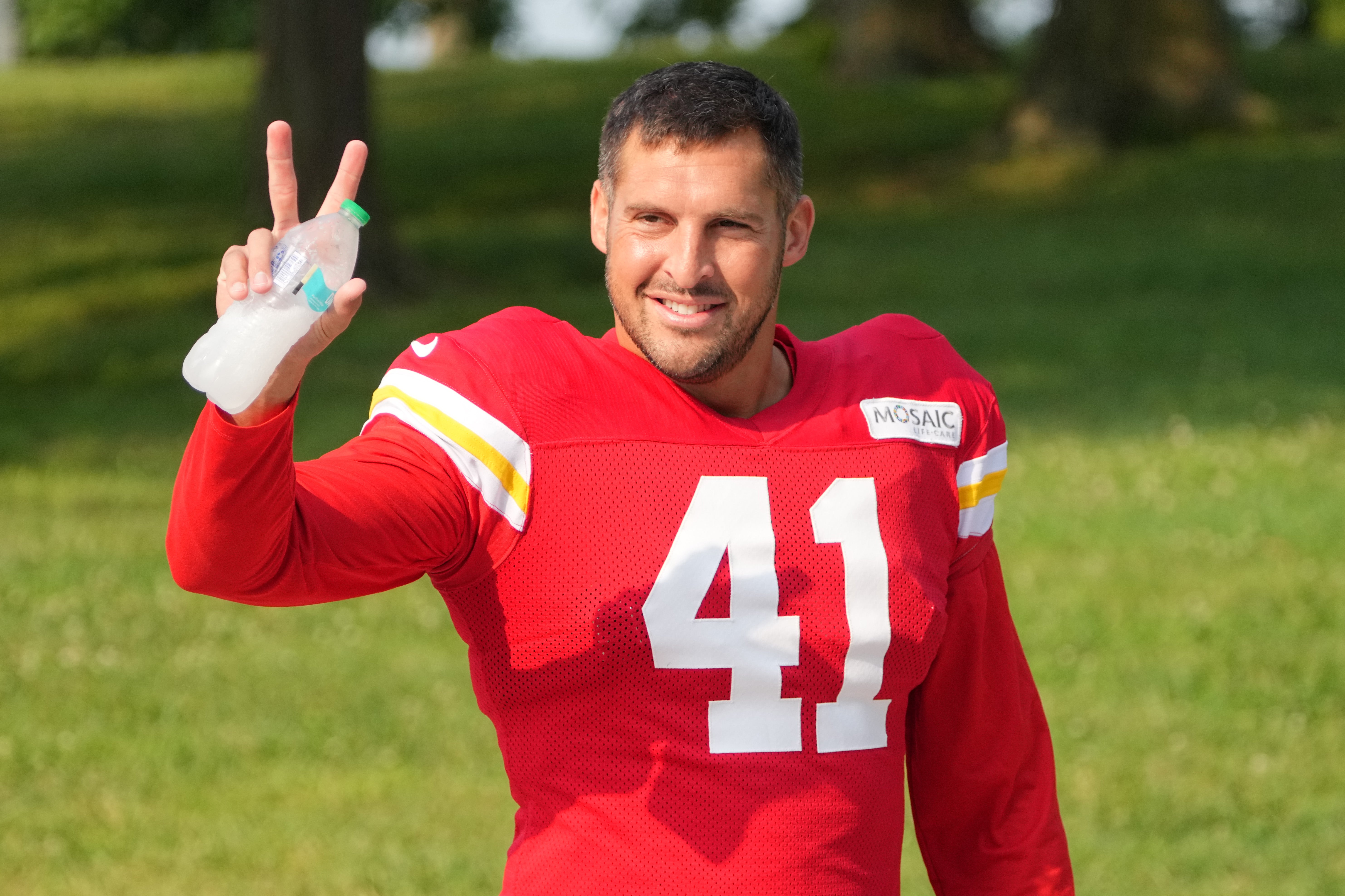 Chiefs long snapper James Winchester