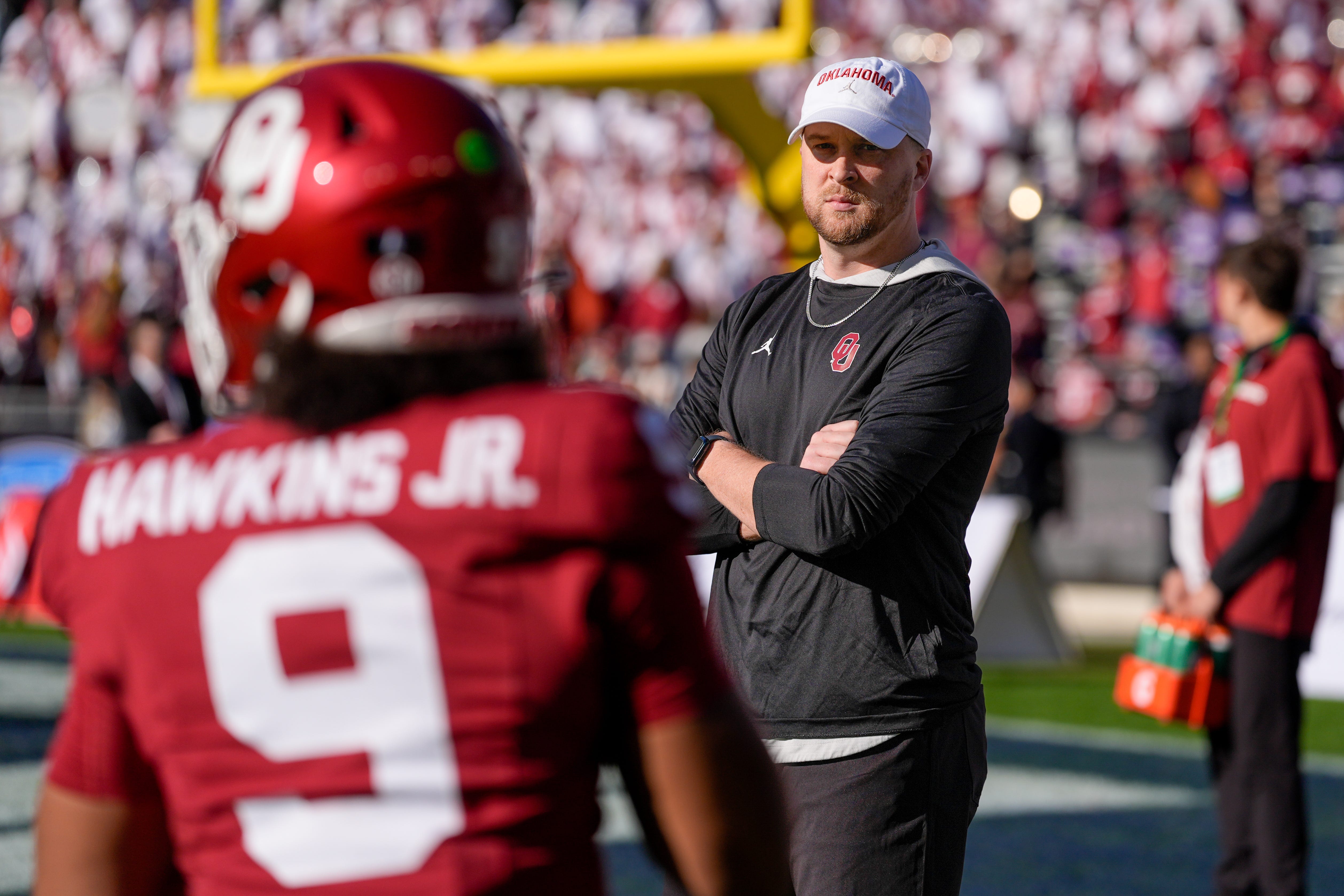 Oklahoma Sooners offensive coordinator Ben Arbuckle