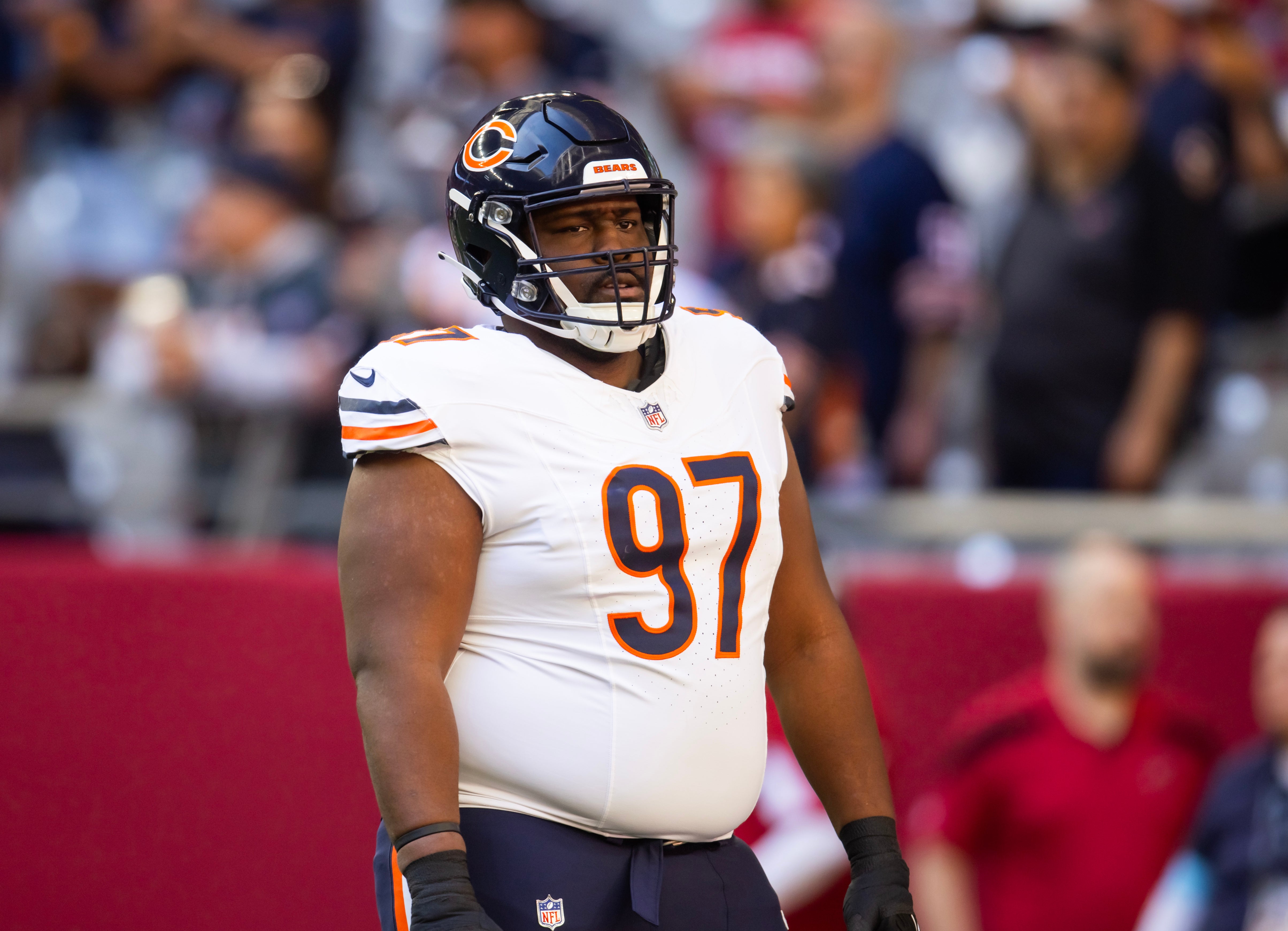 Nov 3, 2024; Glendale, Arizona, USA; Chicago Bears defensive tackle Andrew Billings (97) against the Arizona Cardinals at State Farm Stadium.