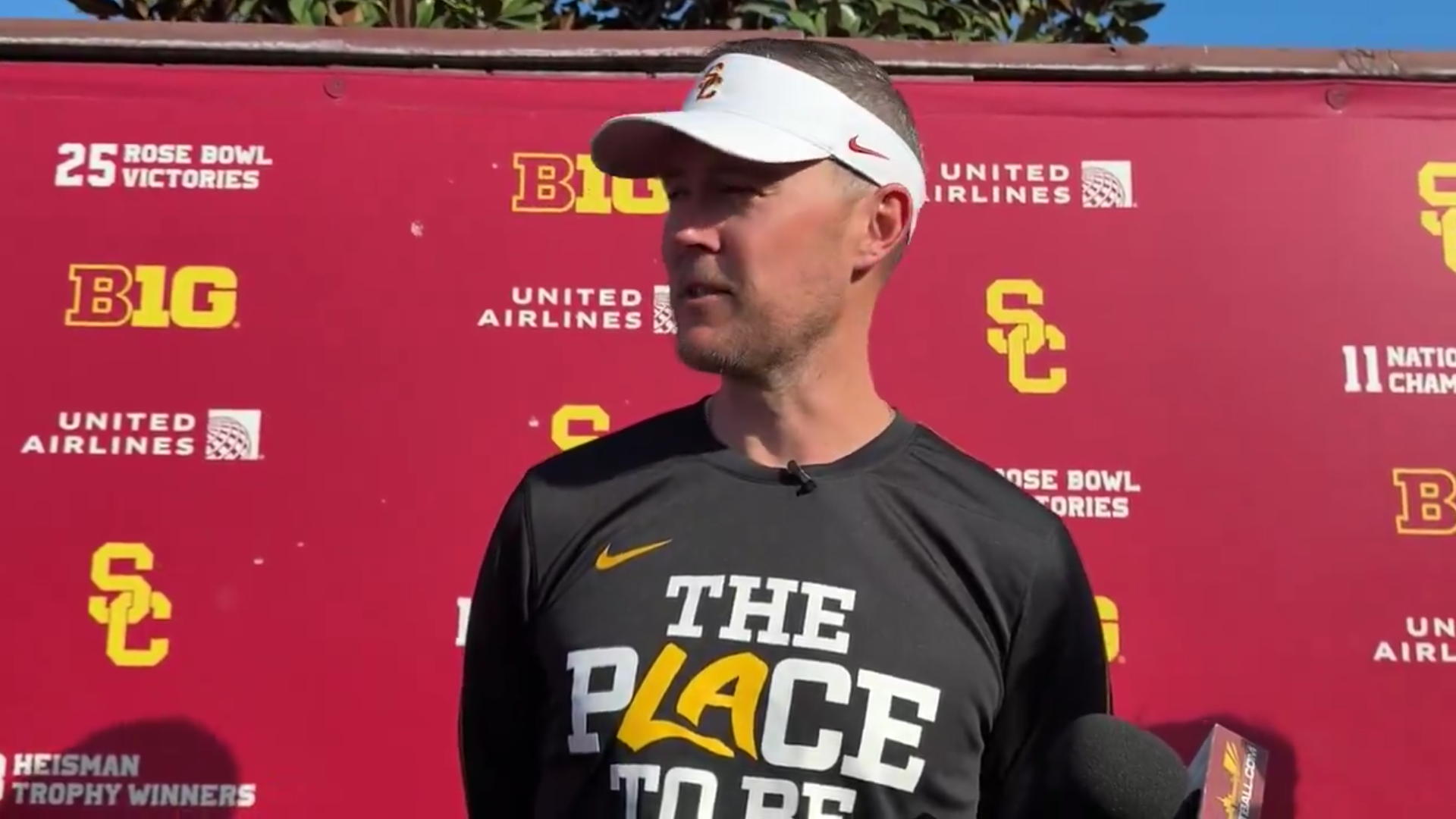 USC Trojans head coach Lincoln Riley