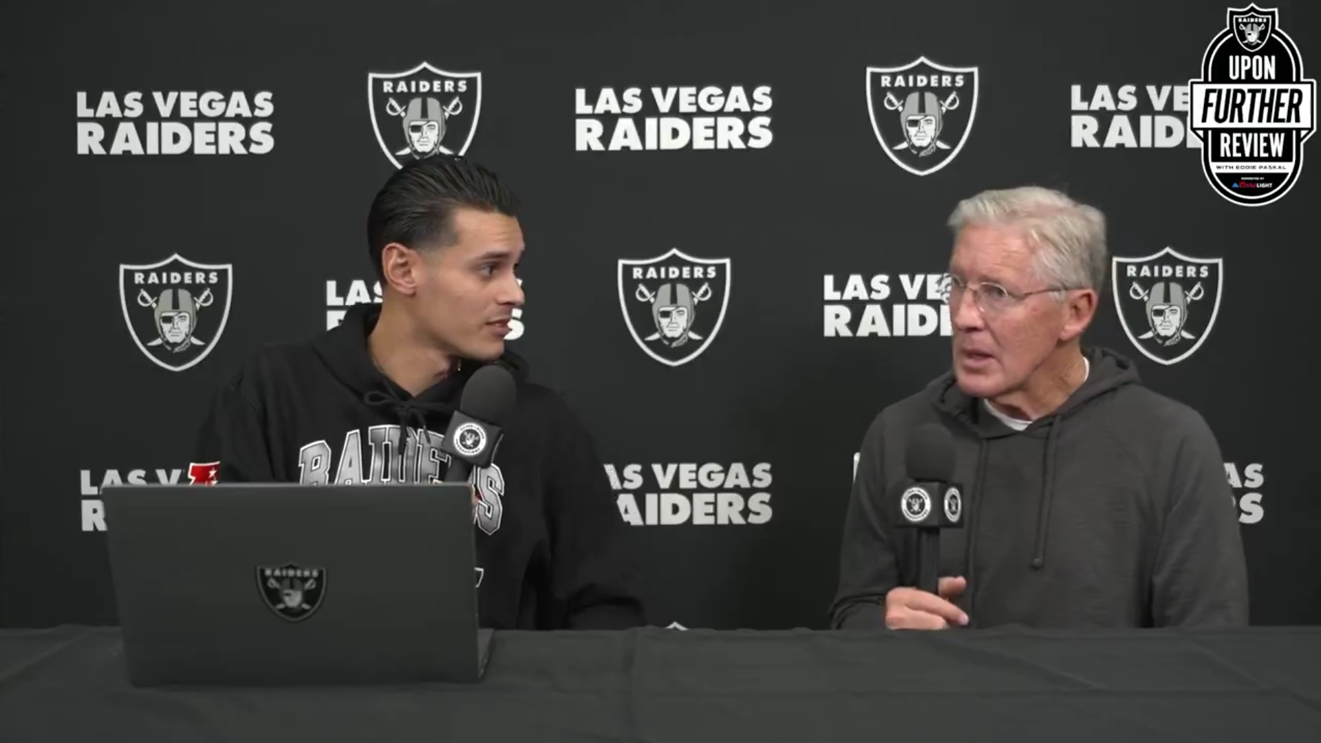 Las Vegas Raiders head coach Pete Carroll